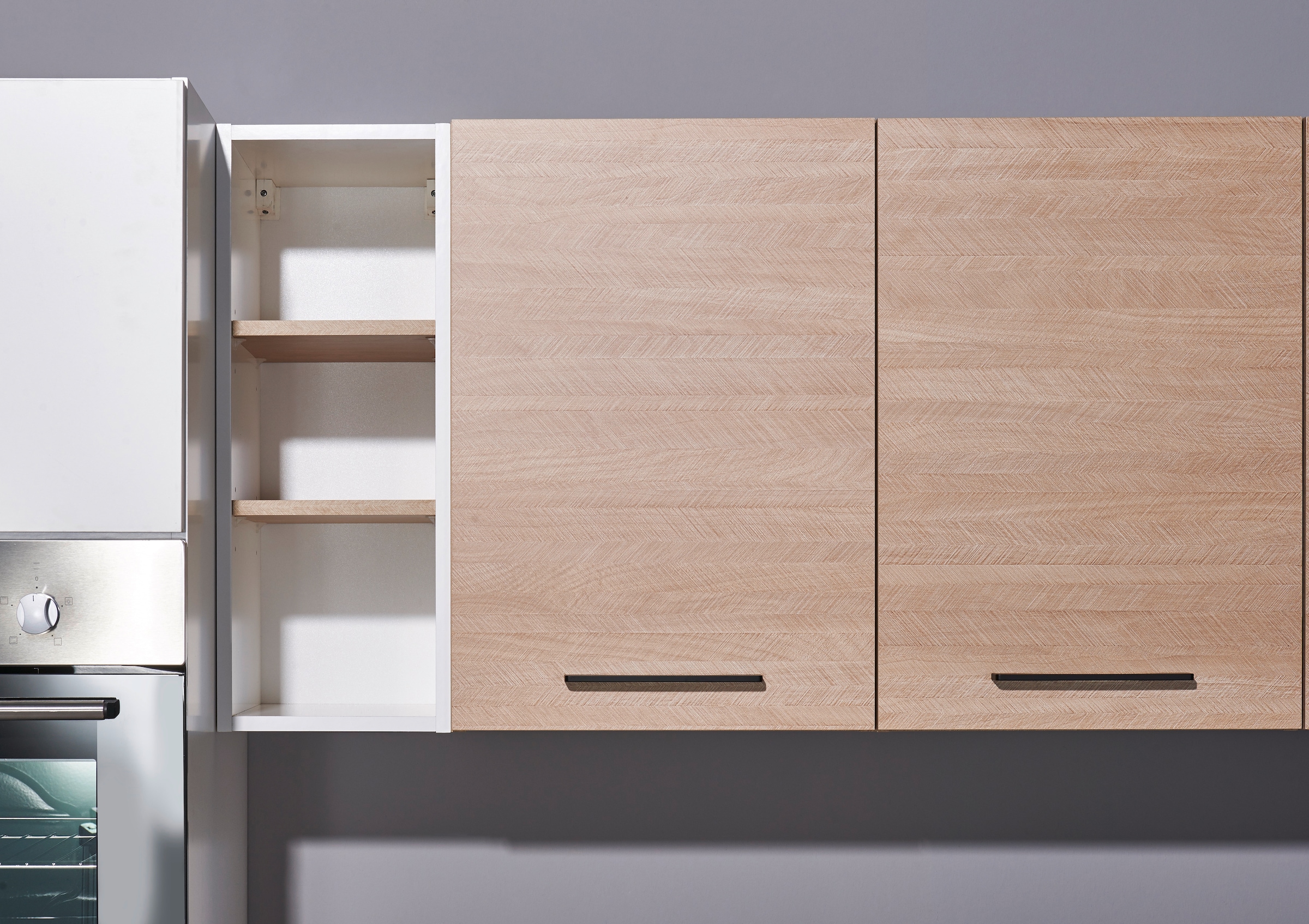 BASIC by Balculina Küchenzeile »Girona B/H/T 265x211x200 cm« Breite 265cm, wahlweise mit E-Geräte, Softclose