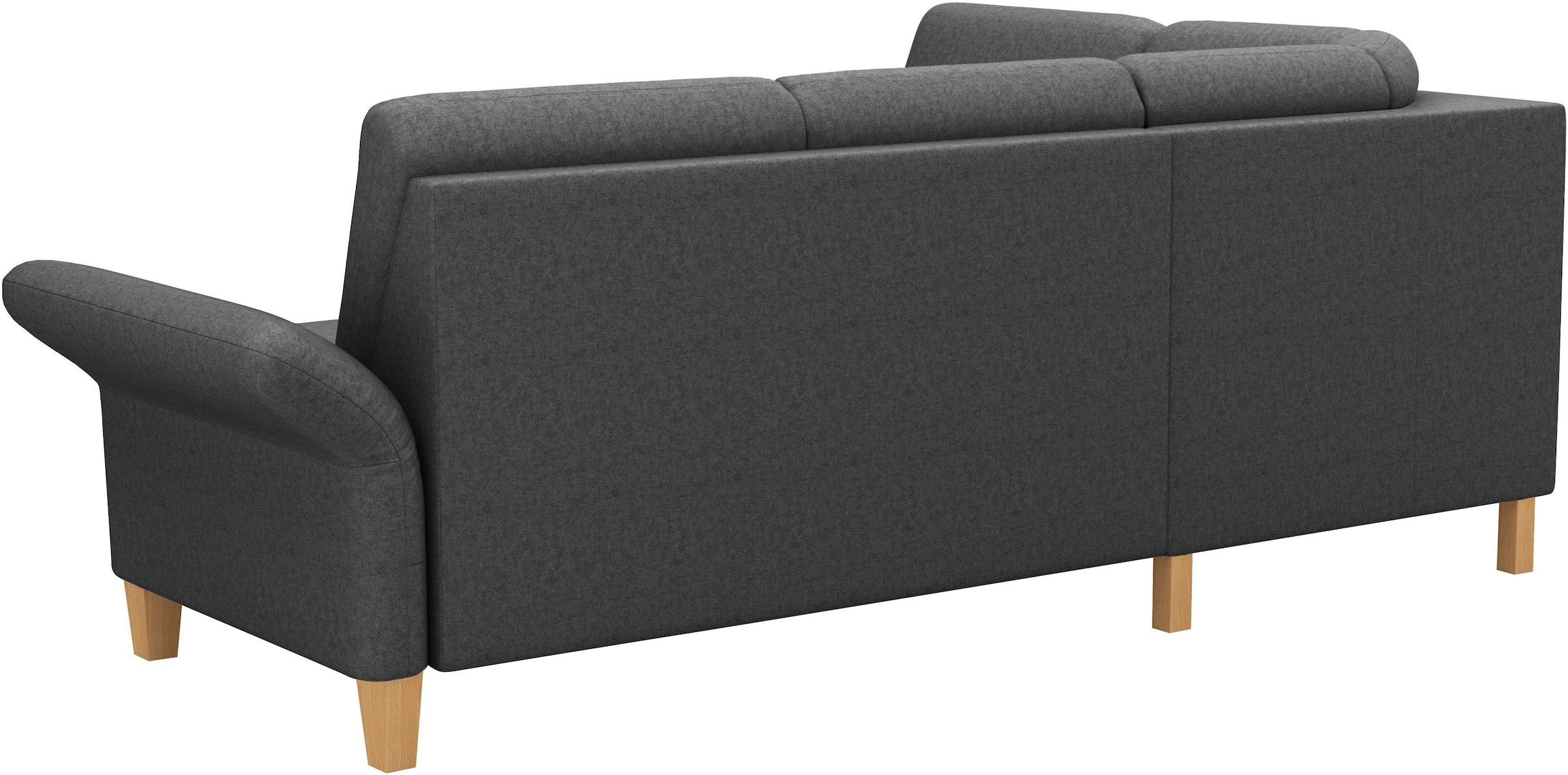 Home affaire Ecksofa »Rochelle«, wahlweise mit Armlverstellung, Klappbett mit Rollen & Bettkasten