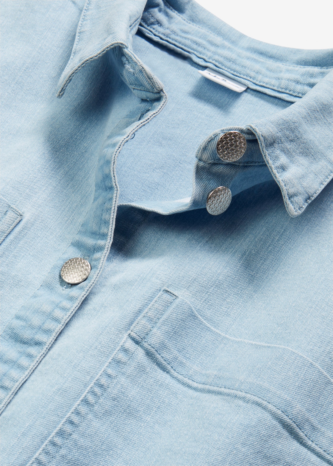 bonprix Jeansbluse »Kurze Boxy-Jeansbluse« in Boxy-Shape, mit Kurzarm und Brusttasche