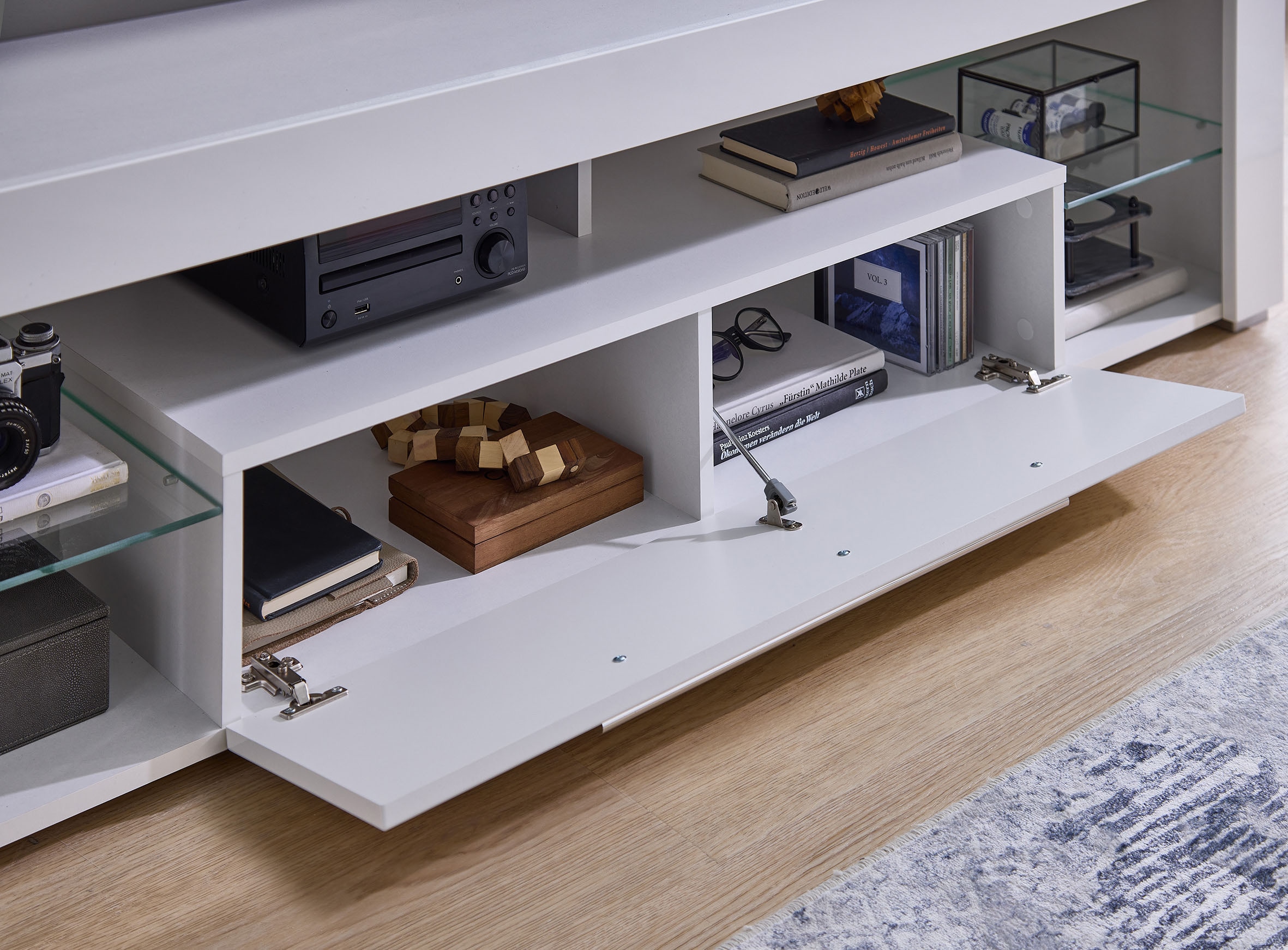 Stolkom TV-Schrank »Goal« Oberboden bis 25 kg belastbar, 1 Klappe mit Griff