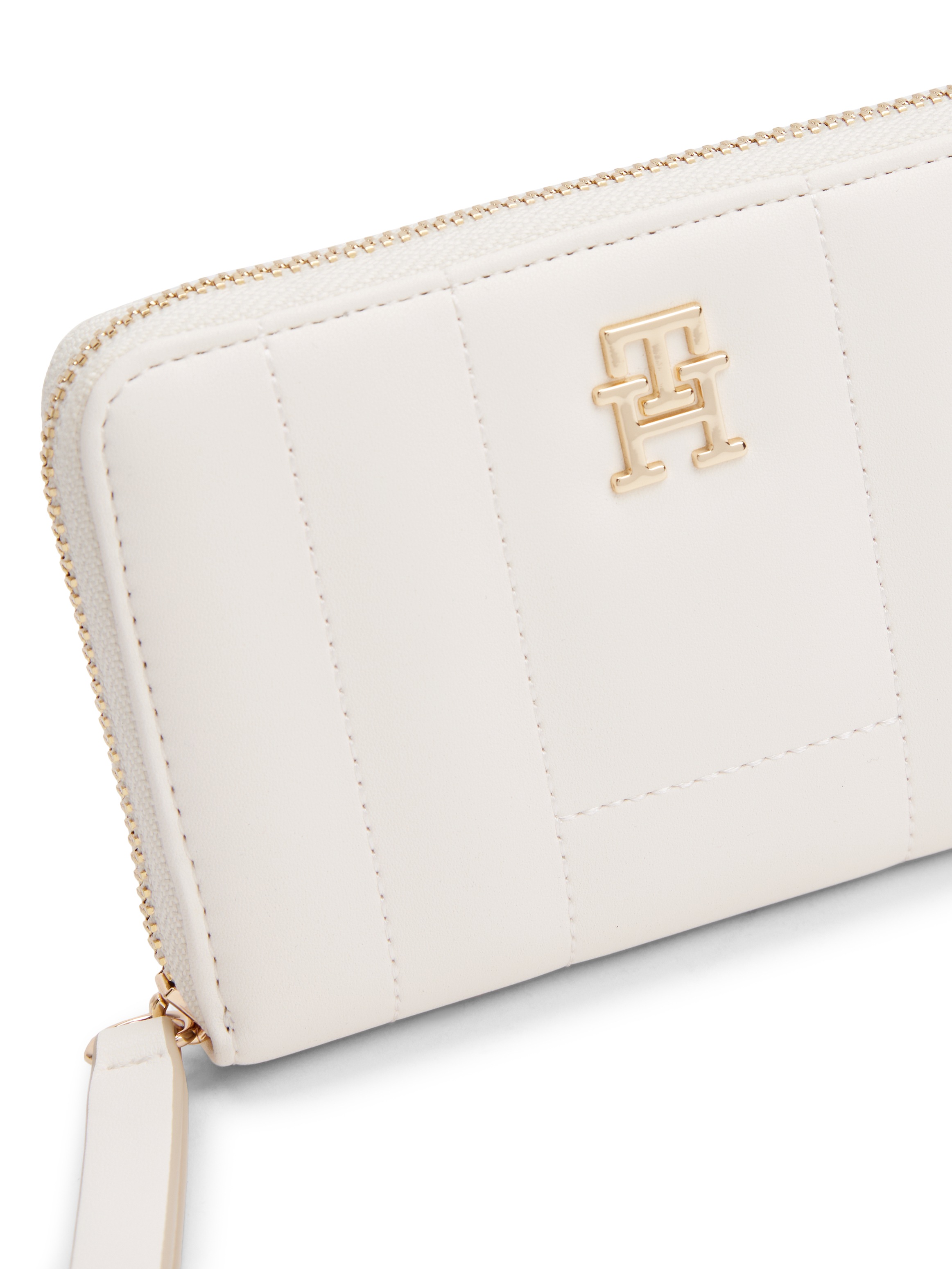 Tommy Hilfiger Geldbörse »TH FEMININE MED ZA«, Damen Geldbeutel, Portemonnai mit TH-Schmuckelement