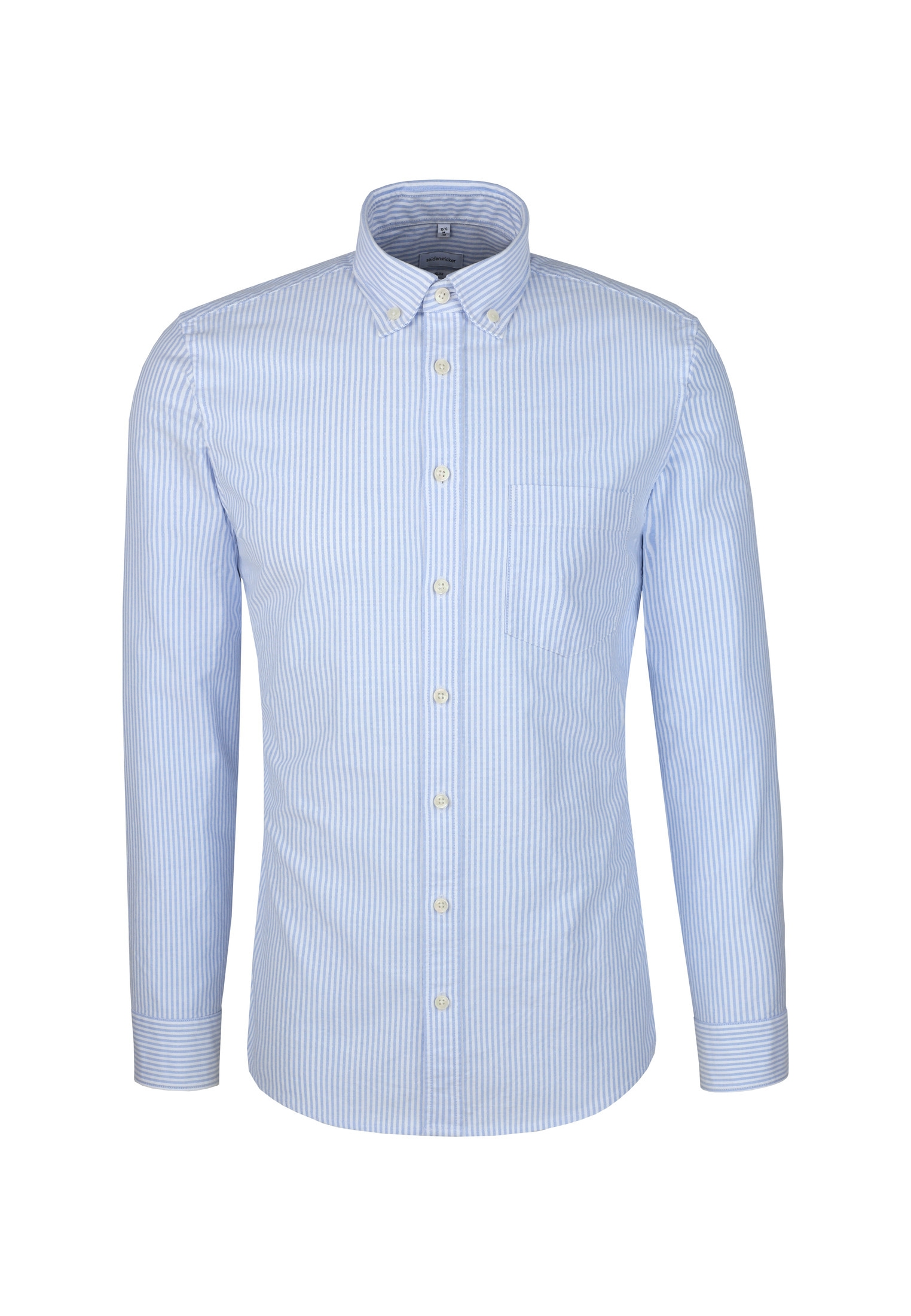 seidensticker Businesshemd Slim 1/1 Button-Down-Kragen Gestreift