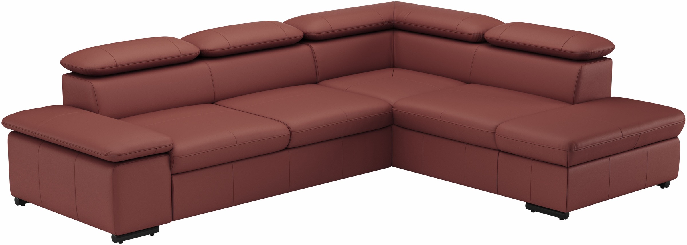 sit&more Ecksofa »Alcudia L-Form«, mit Armteilverstellung, optional Kopfteilverstellung und Bettfunktion