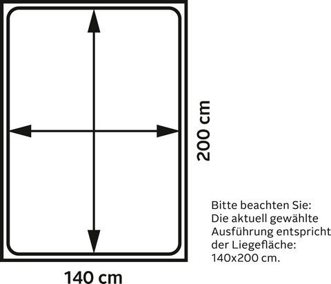 INOSIGN Boxspringbett »Eliana«, inkl. Topper, in 4 Breiten, 3 Matratzenarten und 2 Härtegraden
