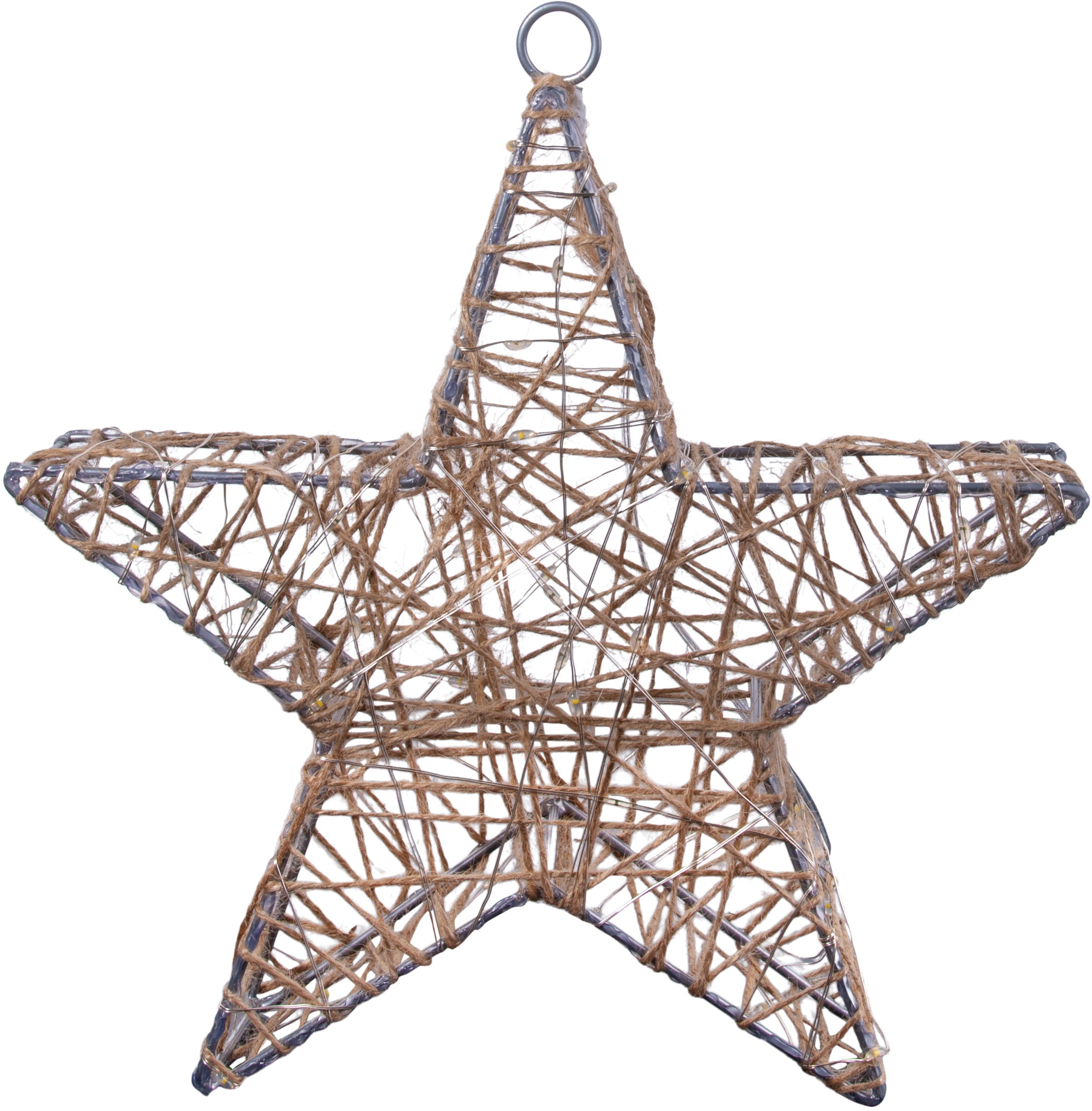 näve Dekolicht »Metallstern, Weihnachtsdeko«, 1 flammig, 2er Set Timer Eise günstig online kaufen