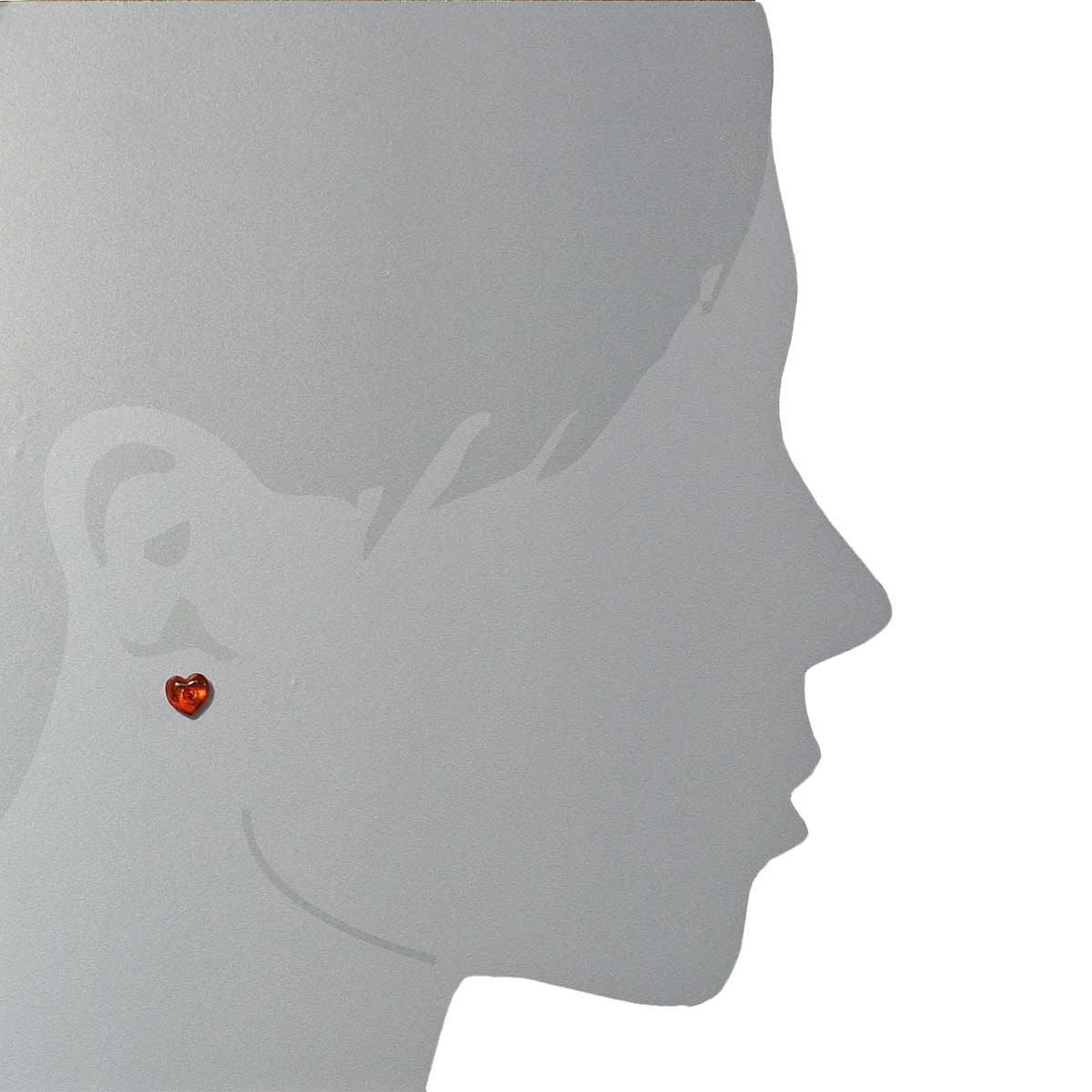 OSTSEE-SCHMUCK Paar Ohrstecker »Ostsee-Schmuck Ohrstecker Miniherz Ohrstecker Miniherz«, (2 tlg.)