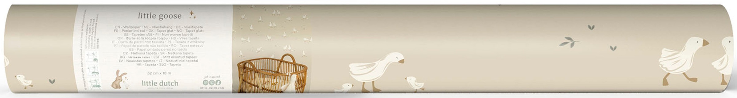 LITTLE DUTCH Vliestapete »Little Goose« glatt Design Tapeten