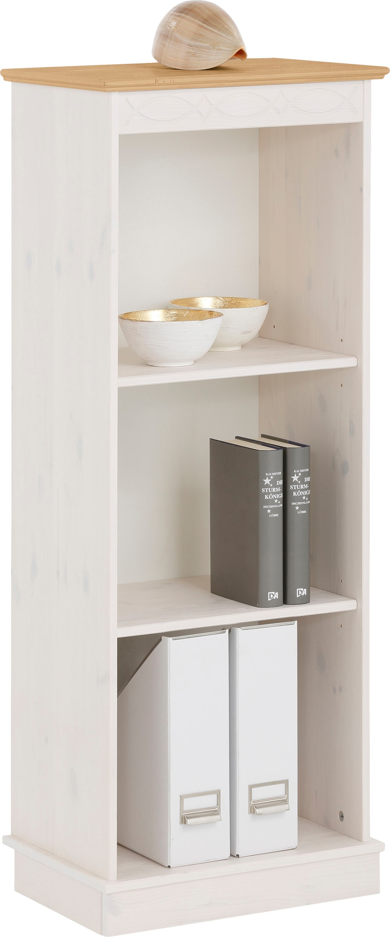 Home affaire Bücherregal »Indra«, aus massiver Kiefer, in verscheidenen Höhen, mit FSC®®