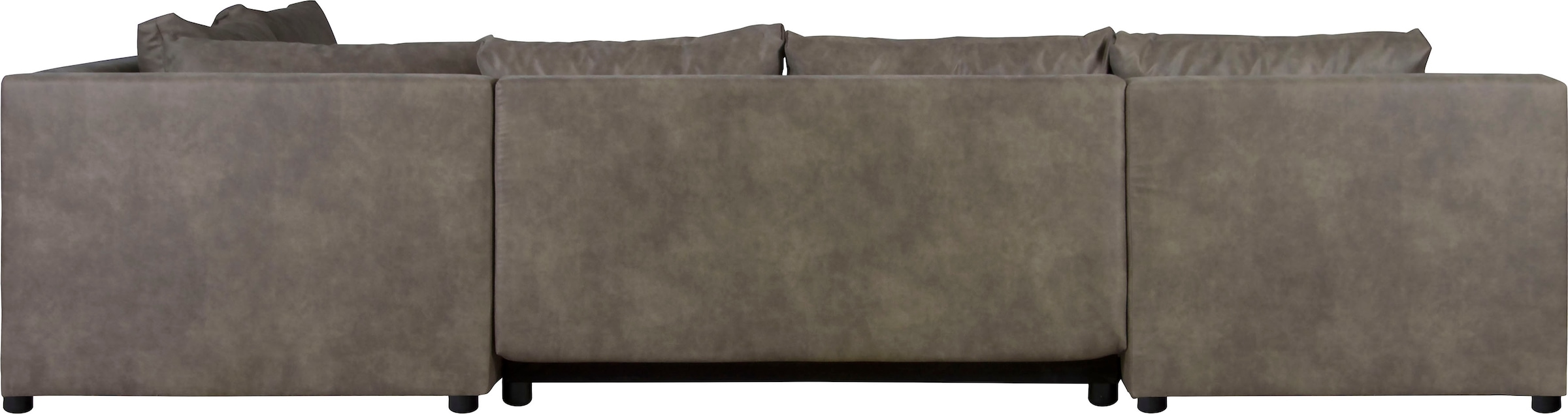 Home affaire Wohnlandschaft »Acra U-Form«, mit Bettfunktion und Bettkasten, in Mattenoptik