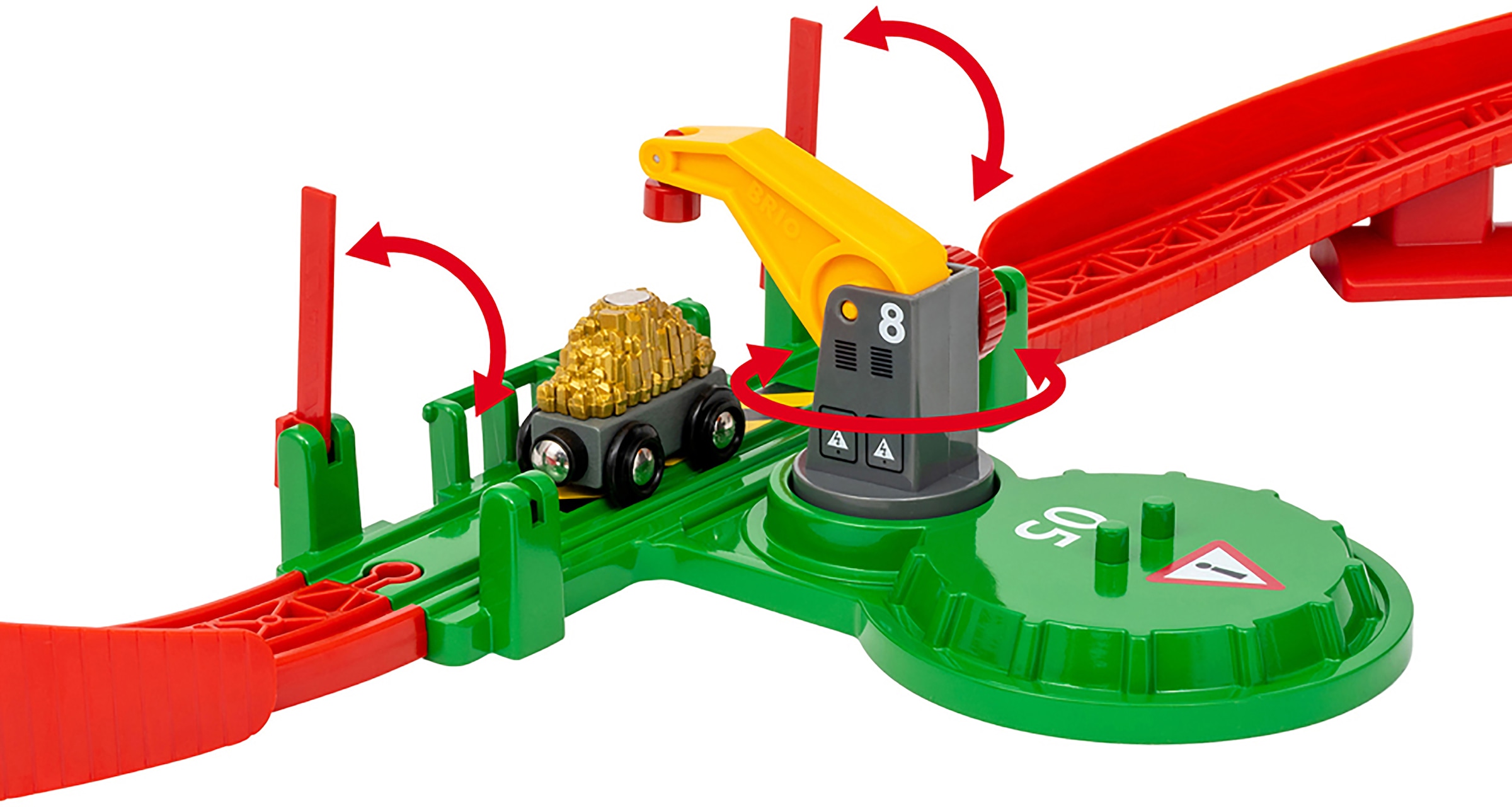 BRIO® Spielzeugeisenbahn-Erweiterung »BRIO® WORLD, Gebirgs-Frachten Set Deluxe«, (Set), FSC® - schützt Wald - weltweit