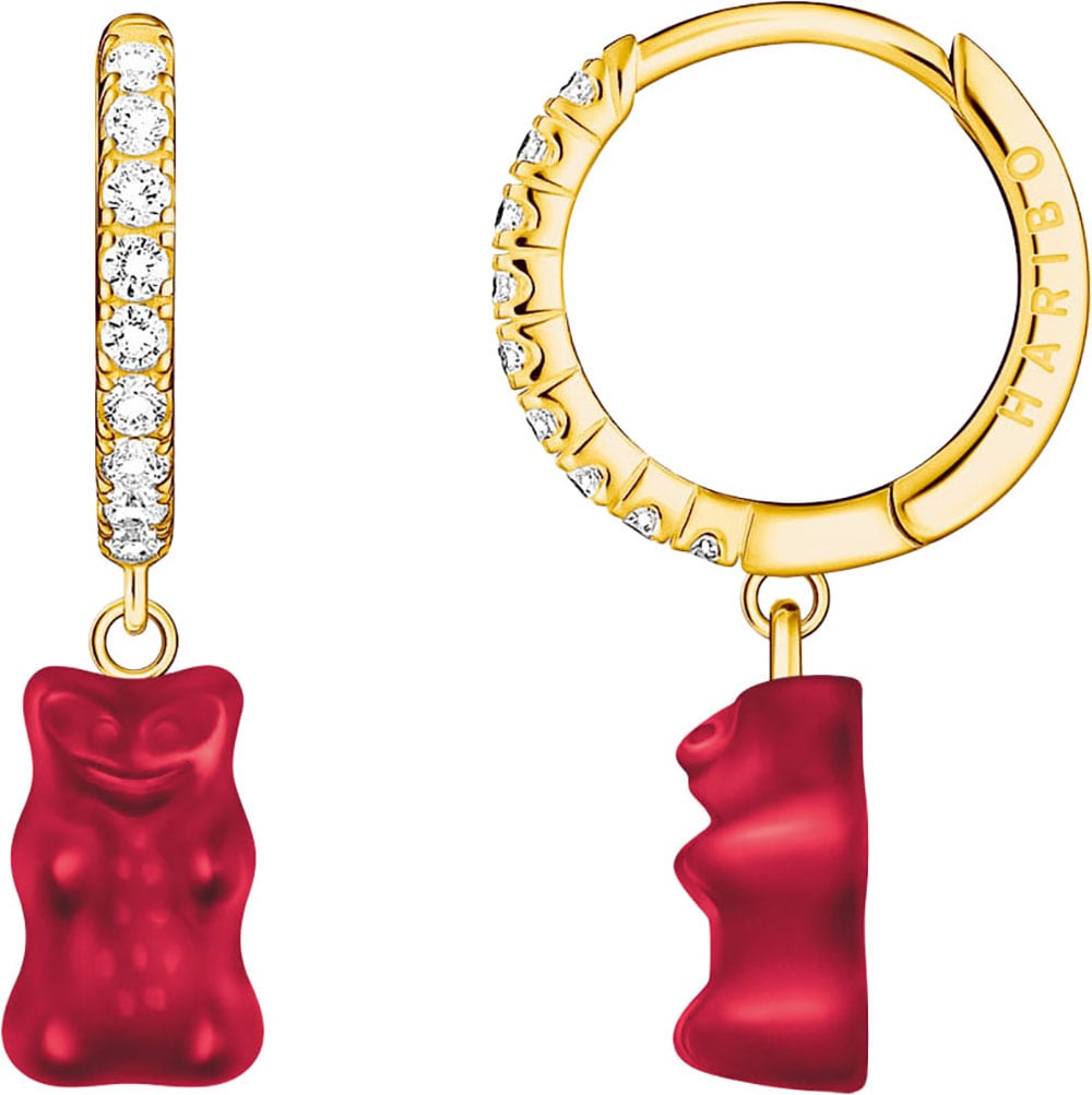 Single-Creole »THOMAS SABO x HARIBO Schmuck: Einzel-Creole mit Goldbär«, mit...