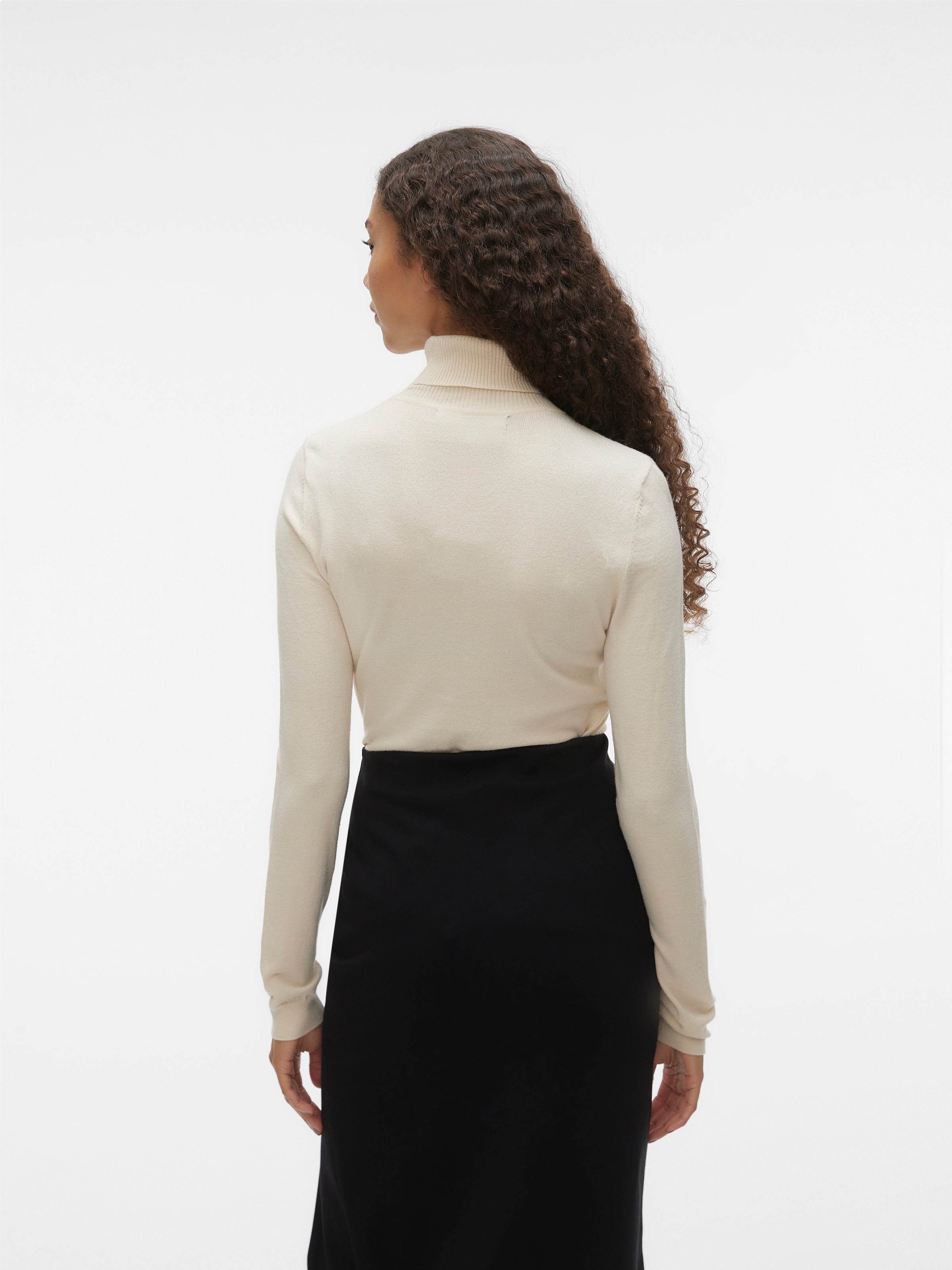 Vero Moda Rollkragenpullover »VMHAPPINESS LS ROLLNK PULLOVE GA BOO REP«