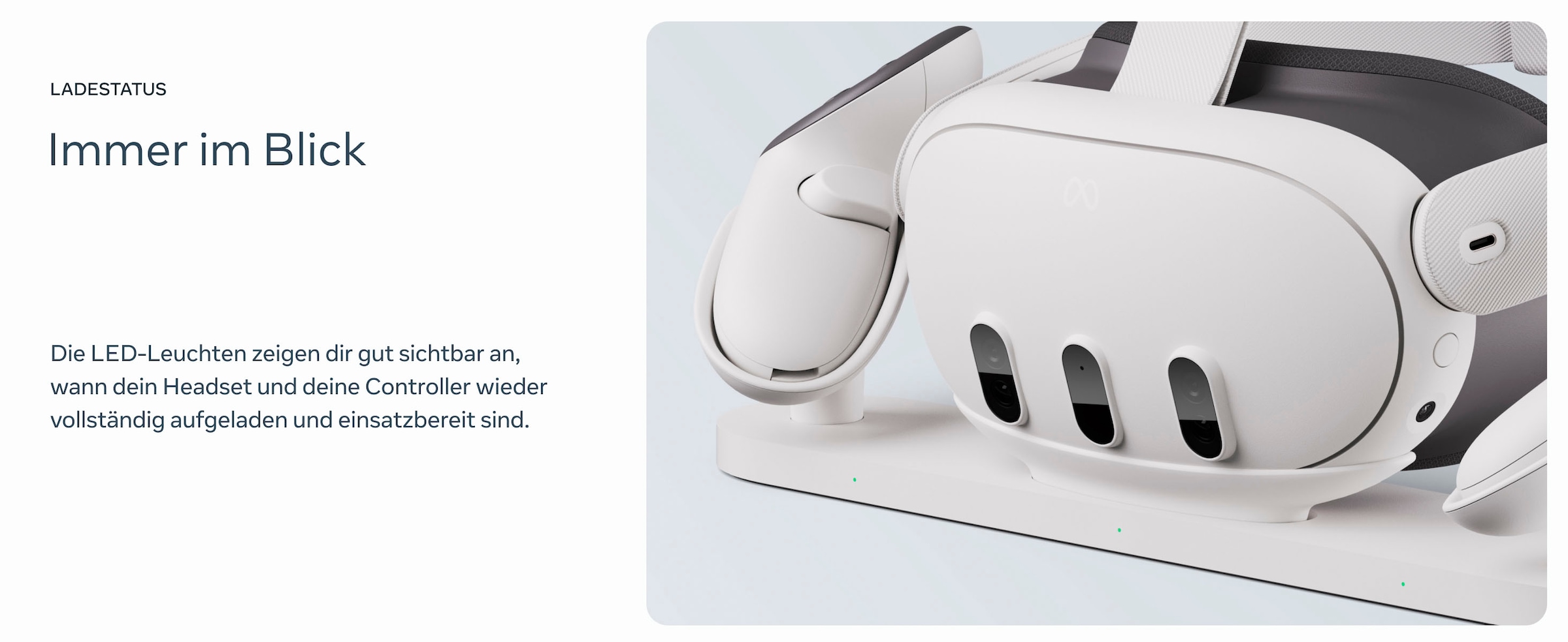 Meta Ladestation »Quest 3 Charging Dock«, für VR-Brillen