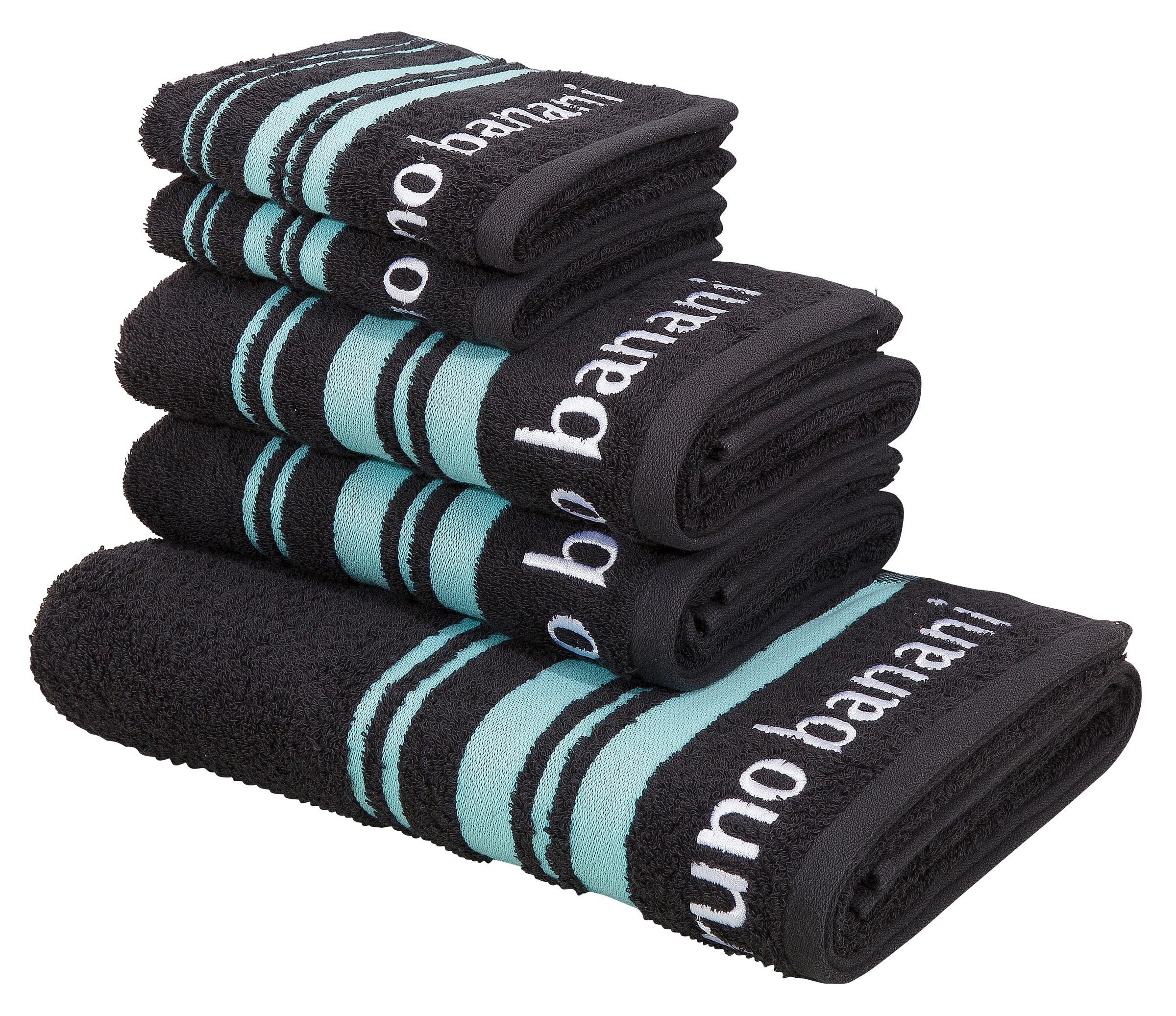 Bruno Banani Handtuch Set »Daniel, 1 Duschtuch 70x140, 2 Handtücher 50x100, günstig online kaufen