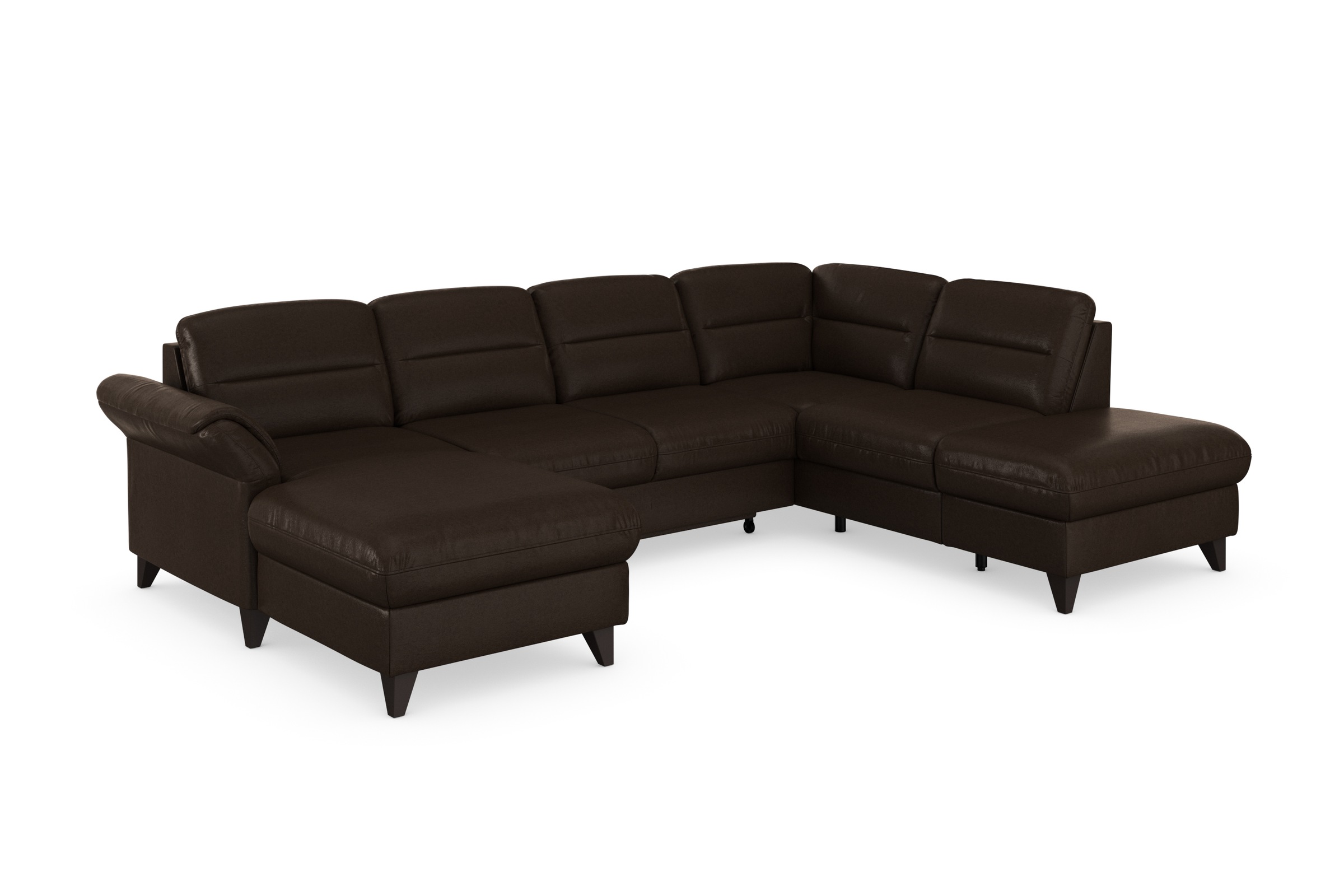 sit&more Wohnlandschaft »Mellum U-Form«, Federkern, wahlweise mit Bettfunktion, Stauraum und Armteilfunktion