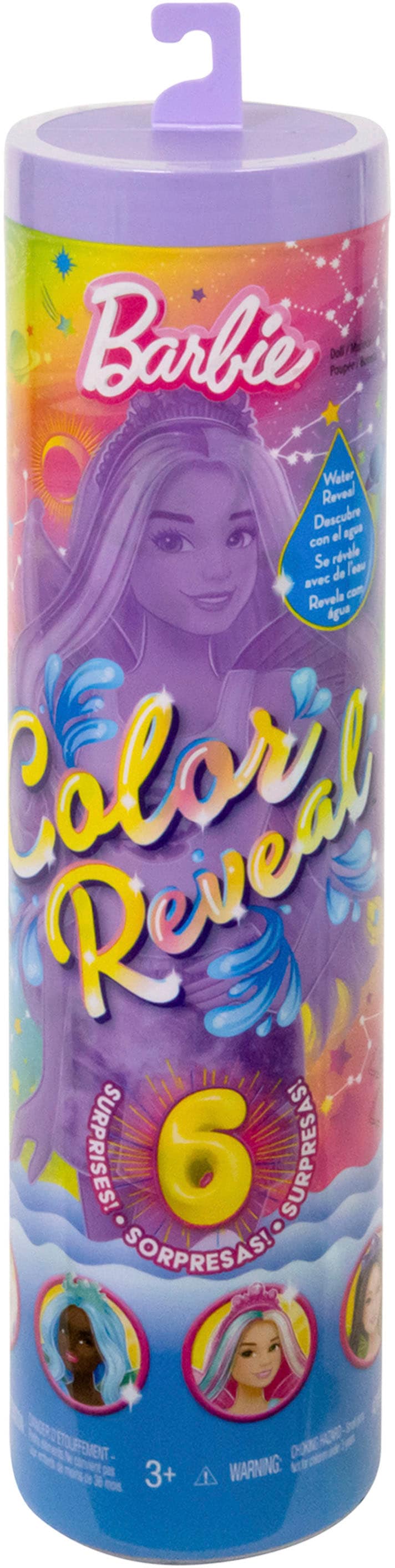 Barbie Anziehpuppe »Color Reveal, Regenbogengalaxie«, mit Farbwechsel