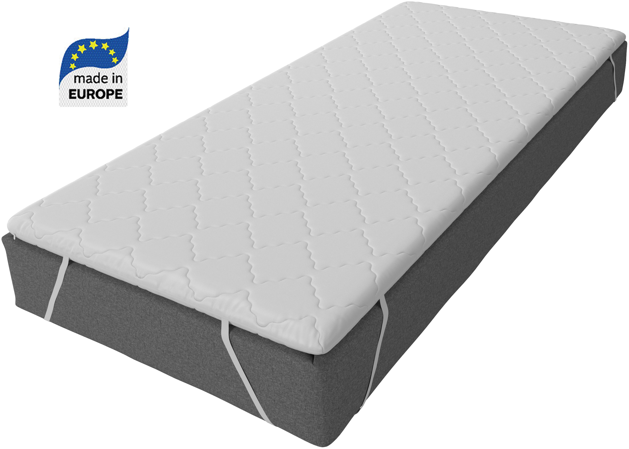 Otto Home Topper "Isay, Topper 90x200, 140x200, 180x200 cm", weiß, neutral, 3, B/L: 180cm x 200cm (1 Stk.)