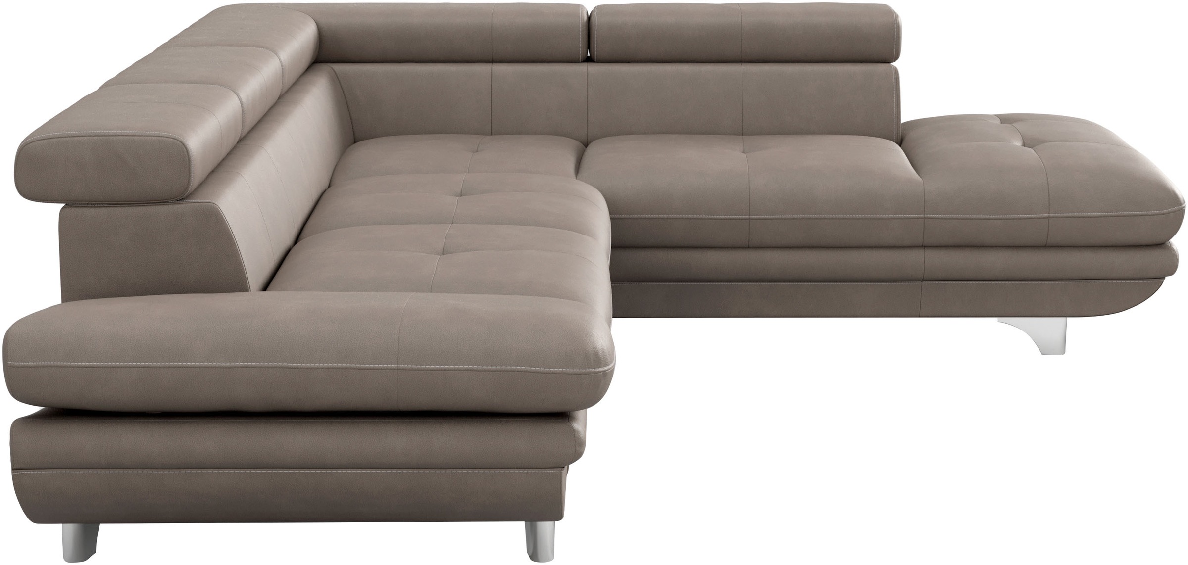 COTTA Ecksofa »Enterprise L-Form«, mit Arm- & Kopfteilverstellung, wahlweise mit Bettfunktion