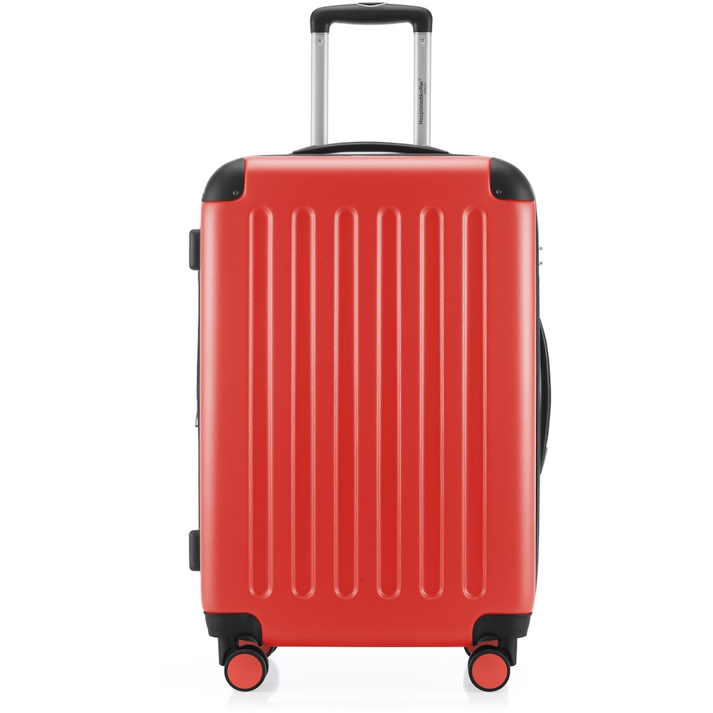 Hauptstadtkoffer Hartschalen-Trolley »Spree, 65 cm, korall«, 4 Rollen