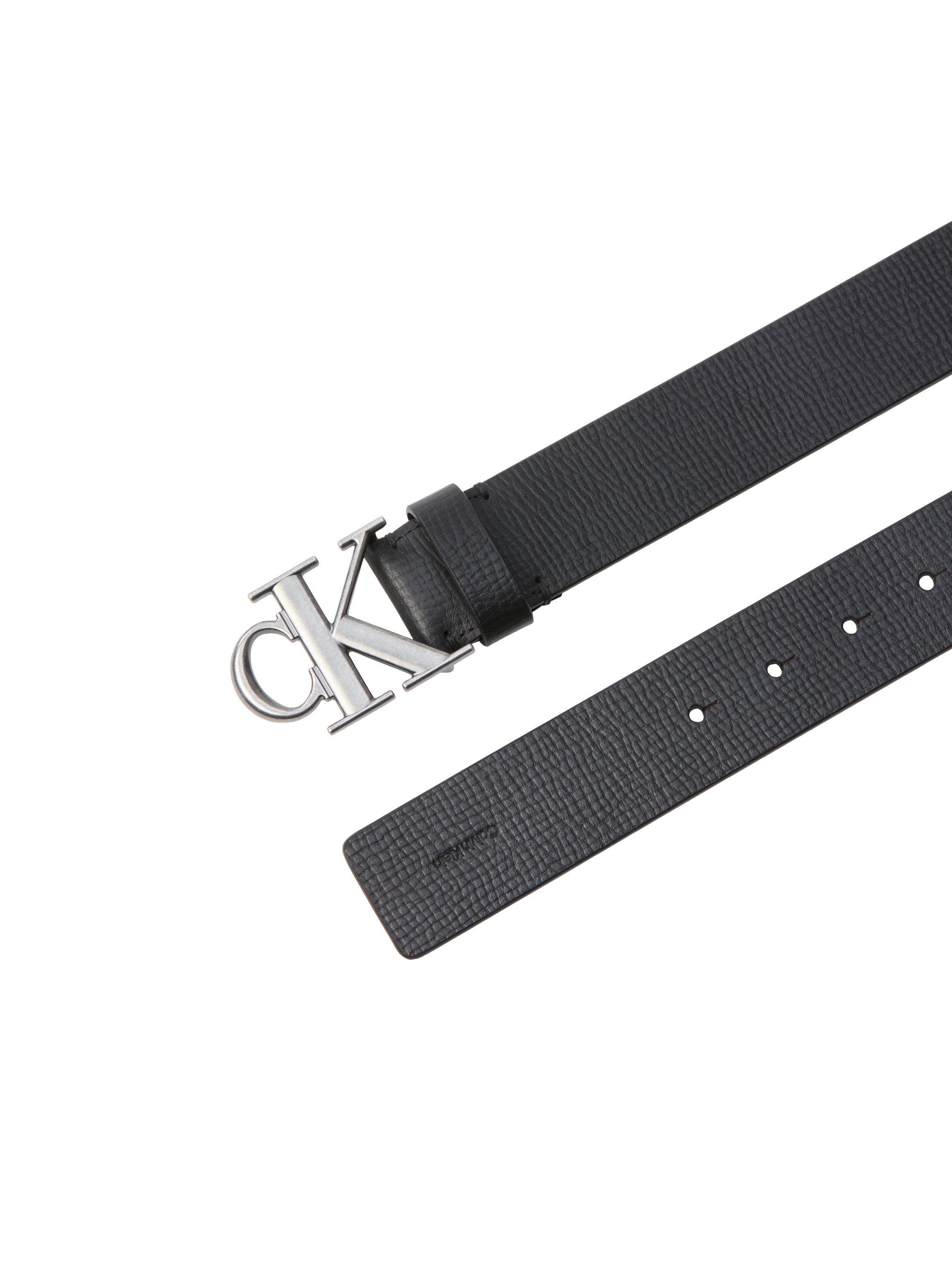 Calvin Klein Ledergürtel »CK BUCKLE 40MM FIXED« Größenverstellbar mit Metallschließe