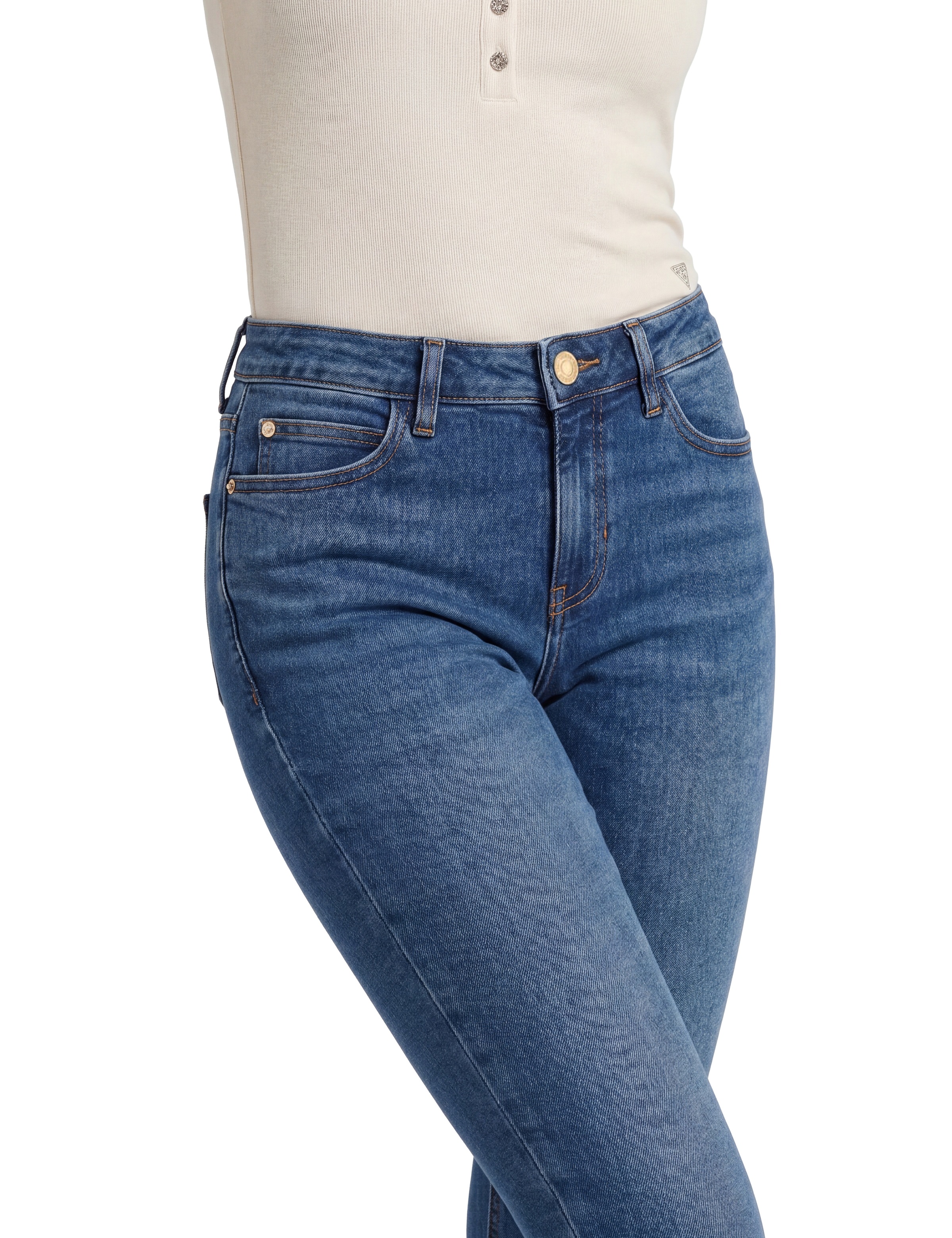 Guess Skinny-fit-Jeans »CURVE X« aus Stretch-Denim, mittlere Taille