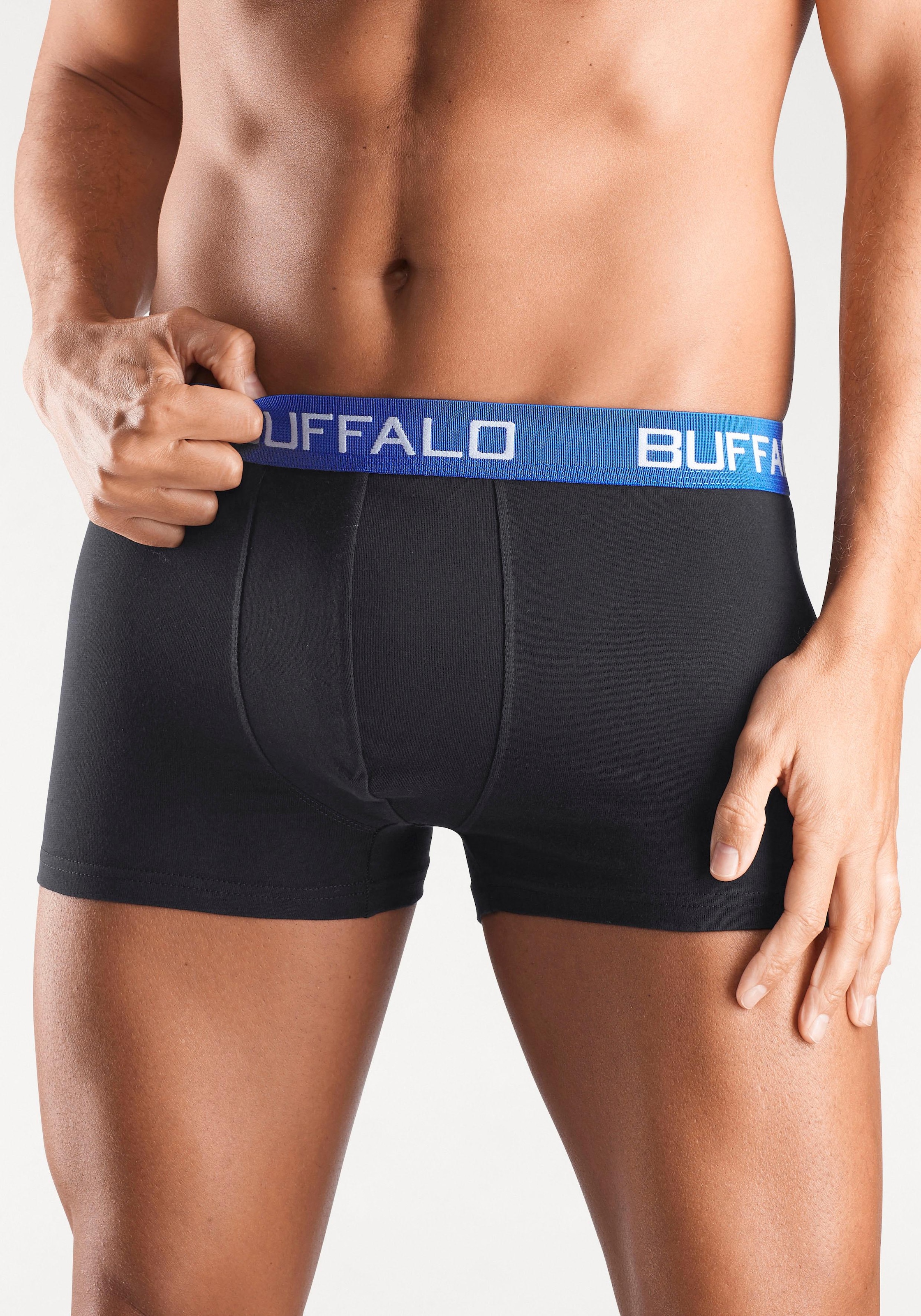 Buffalo Boxer »Boxershorts für Herren«, (Packung, 4 St.), aus Baumwoll-Mix