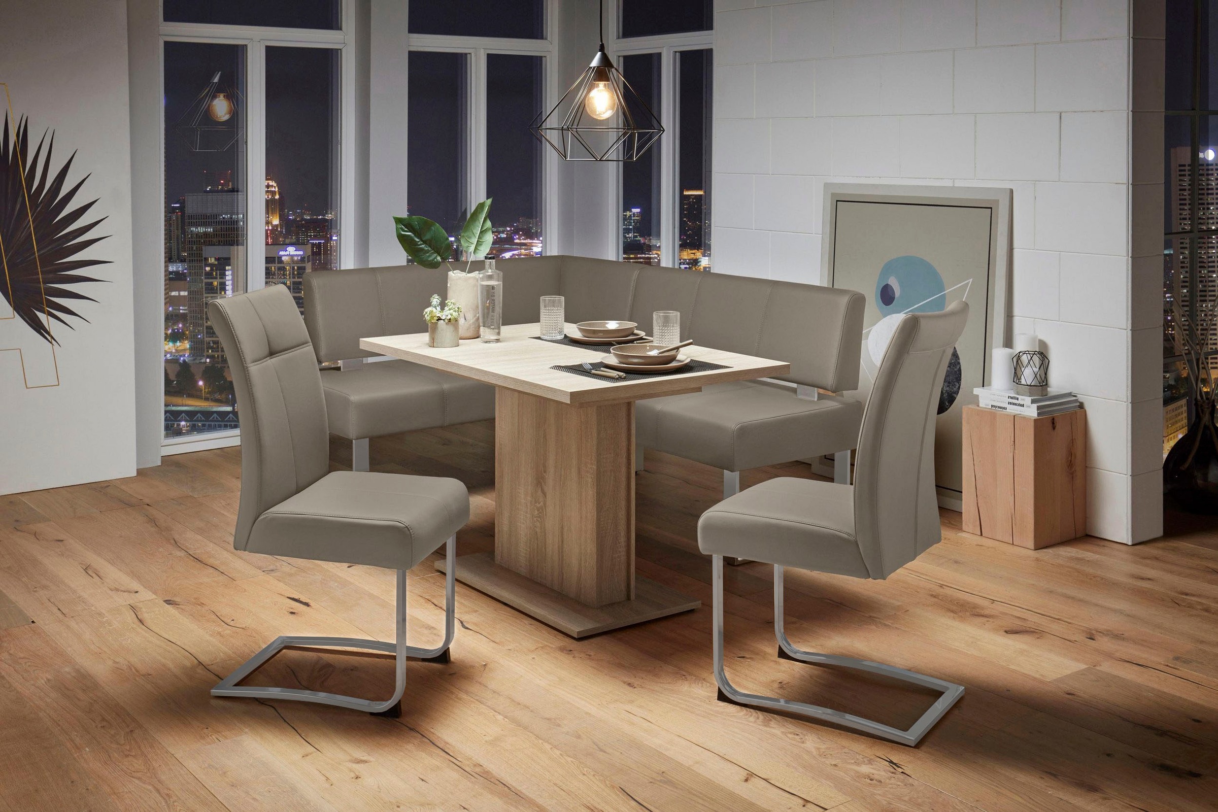 Home affaire Eckbank »Rab« in 2 Breiten (180 oder 200 cm), Bezug in verschi günstig online kaufen