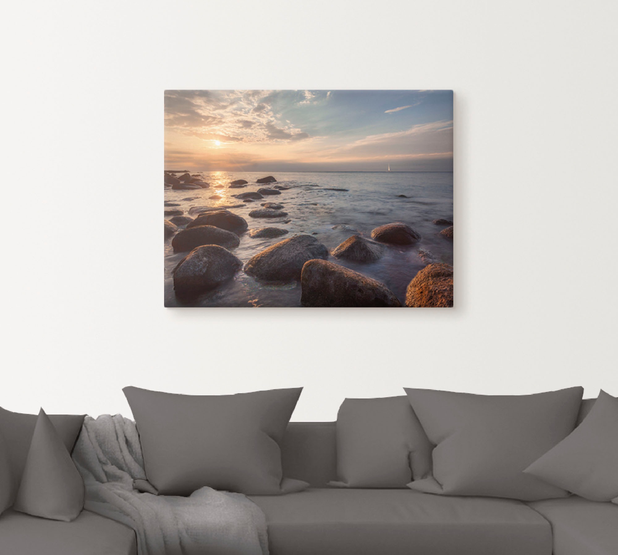 Artland Wandbild »Heimkehr am Abend....«, Gewässer, (1 St.), als Leinwandbild, Poster in verschied. Größen