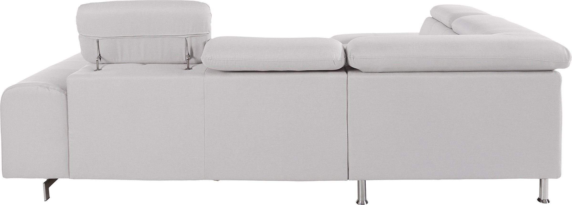 COTTA Polstergarnitur »Chef L-Form«, (Set, 2 tlg.), Set bestehend aus: Ecksofa mit Kopfteilverstellung & Hocker