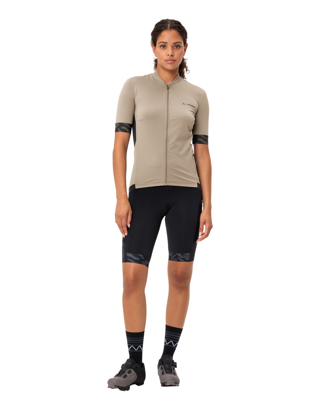 VAUDE Radtrikot »Wo Kuro FZ Tricot II« Kurzarm, atmungsaktiv, schnell trocknend, mit Rundhalsausschnitt