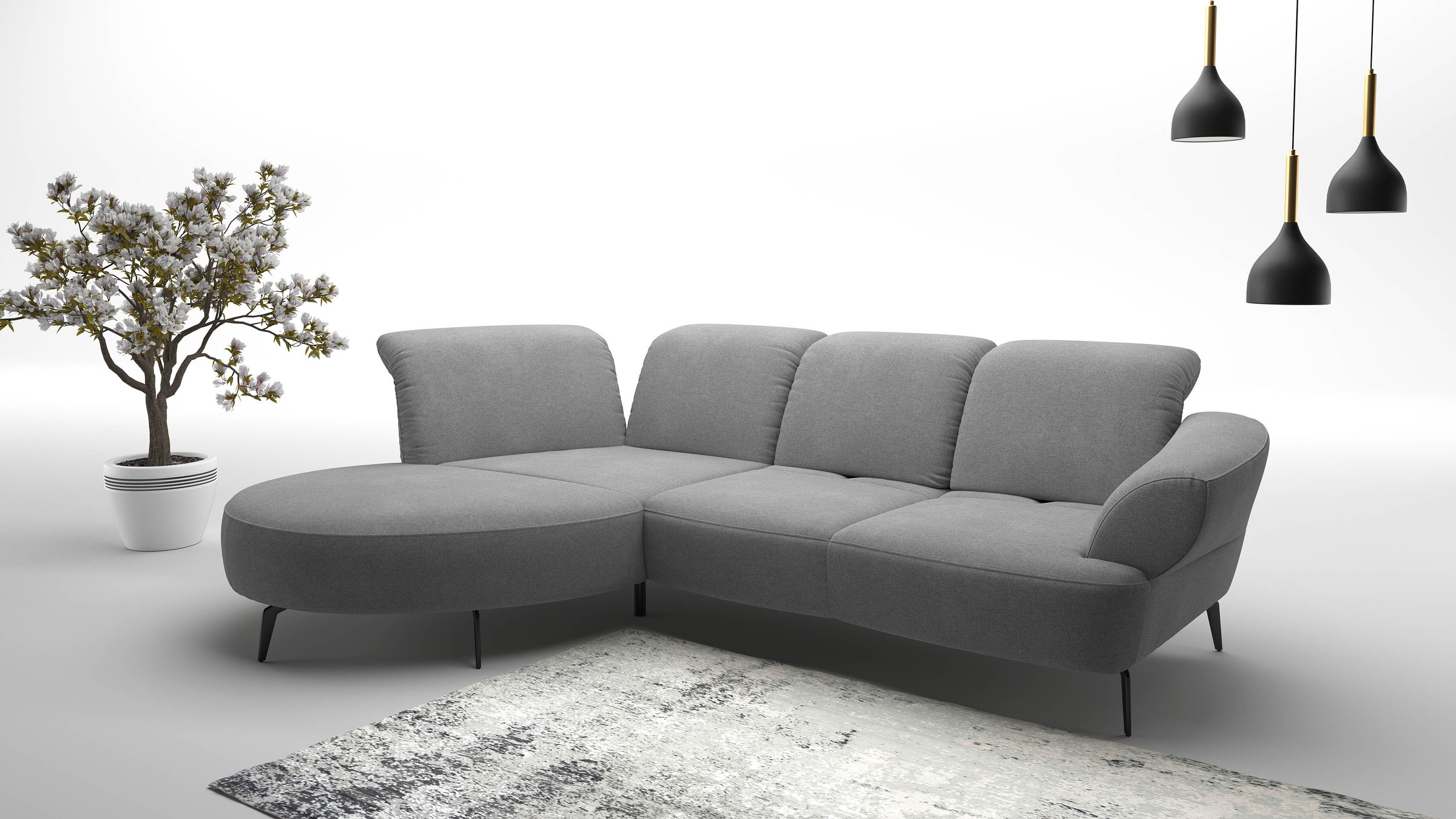 sit&more Ecksofa »Dance«, inkl.System Click&Seat und Sitztiefenverstellung günstig online kaufen