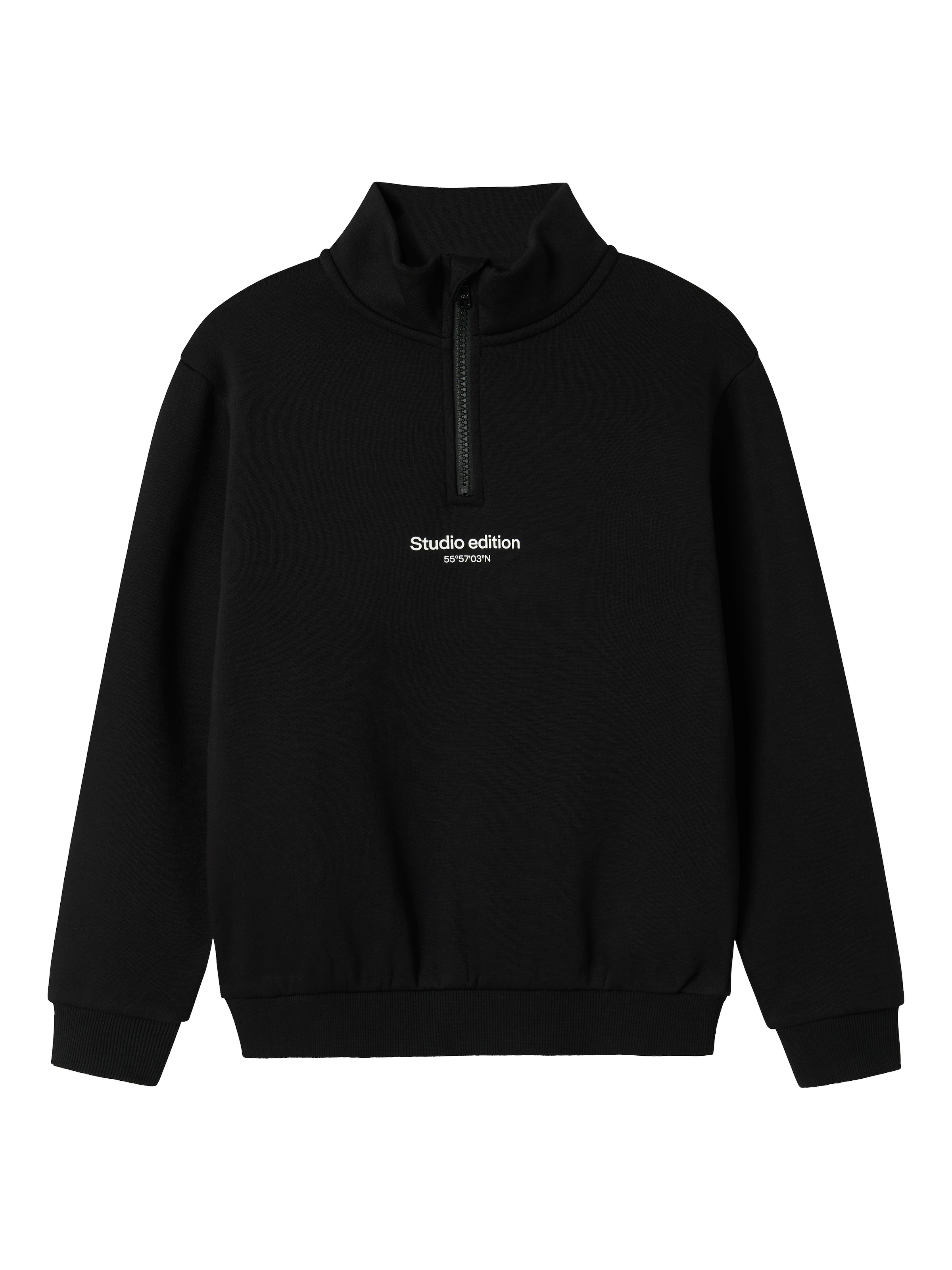 Name It Sweatshirt »NKMBRODY LS NREG SWEAT ZIP BRU NOOS«, mit Stehkragen und kurzem Reißverschluss