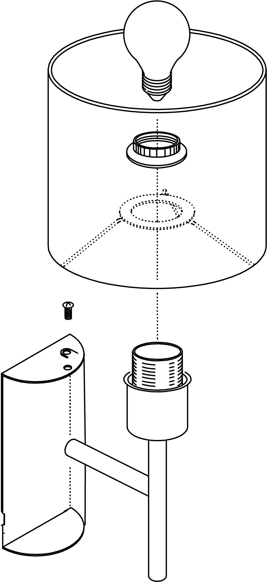 EGLO Wandleuchte »PASTERI Wandlampe, Stahl und Textil, E27, Schlafzimmerlampe, Lampe«, 1 flammig, Leuchtmittel E27 | ohne Leuchtmittel, Wandleuchte, L14,5 x H30,5, nickel-matt, 1X60W exkl.