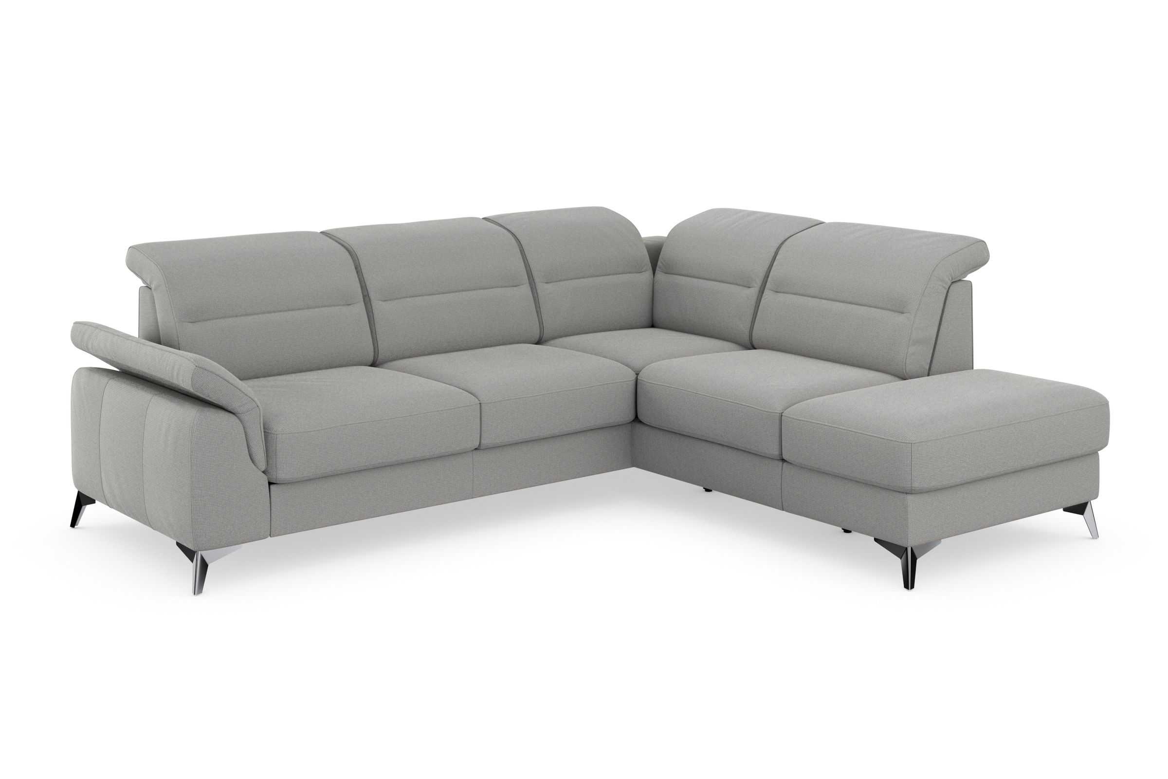 sit&more Ecksofa »Sinatra L-Form«, mit Ottomane, optional mit Kopfteilverstellung und Armteilfunktion