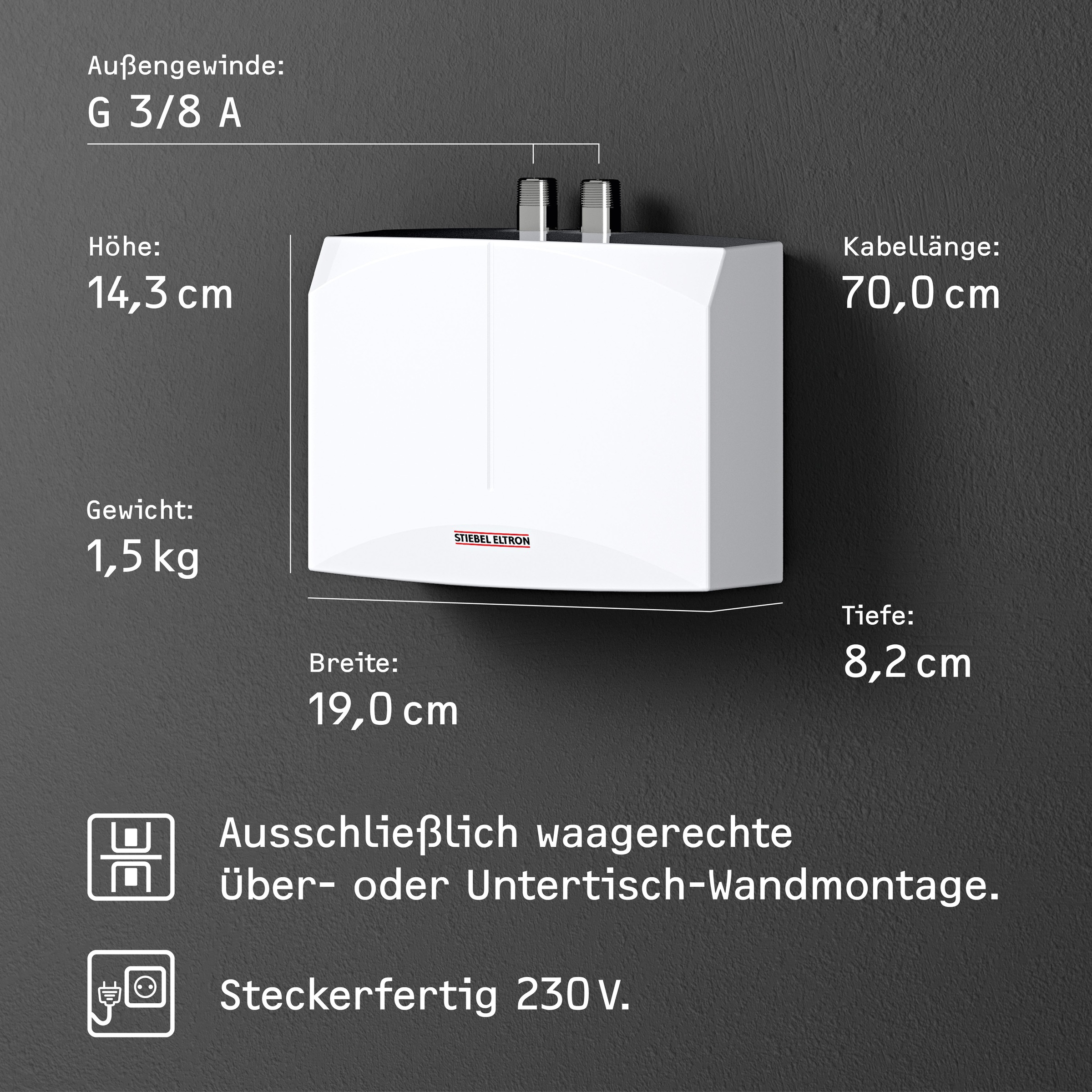 STIEBEL ELTRON Klein-Durchlauferhitzer »DEM 3 + WSH 10 mit Sensorarmatur, f günstig online kaufen