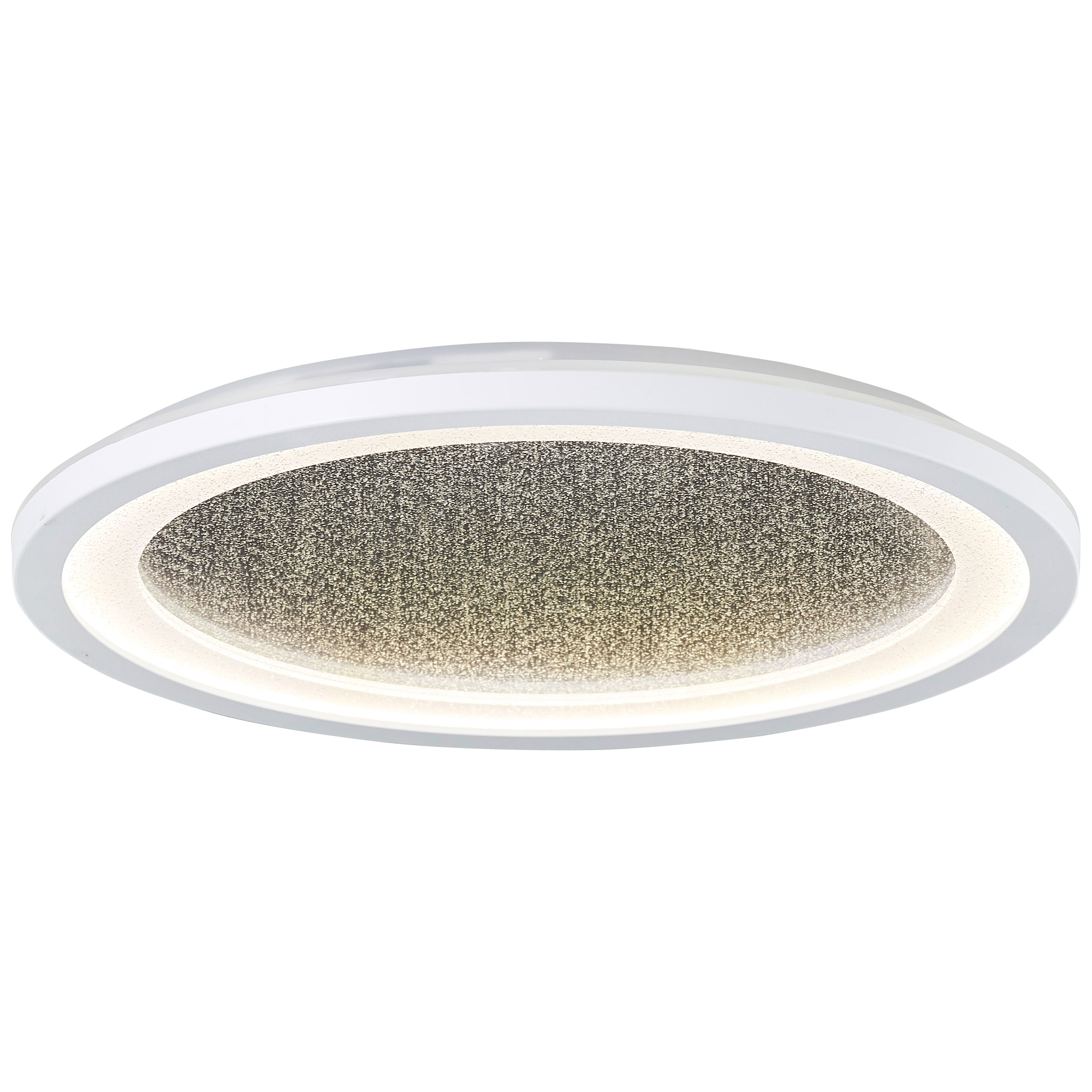 BreLight LED Deckenleuchte »Tanida«, LED-Deckenlampe mit Glitzereffekt, 22 W, 2200 lm, 4000 K, weiß