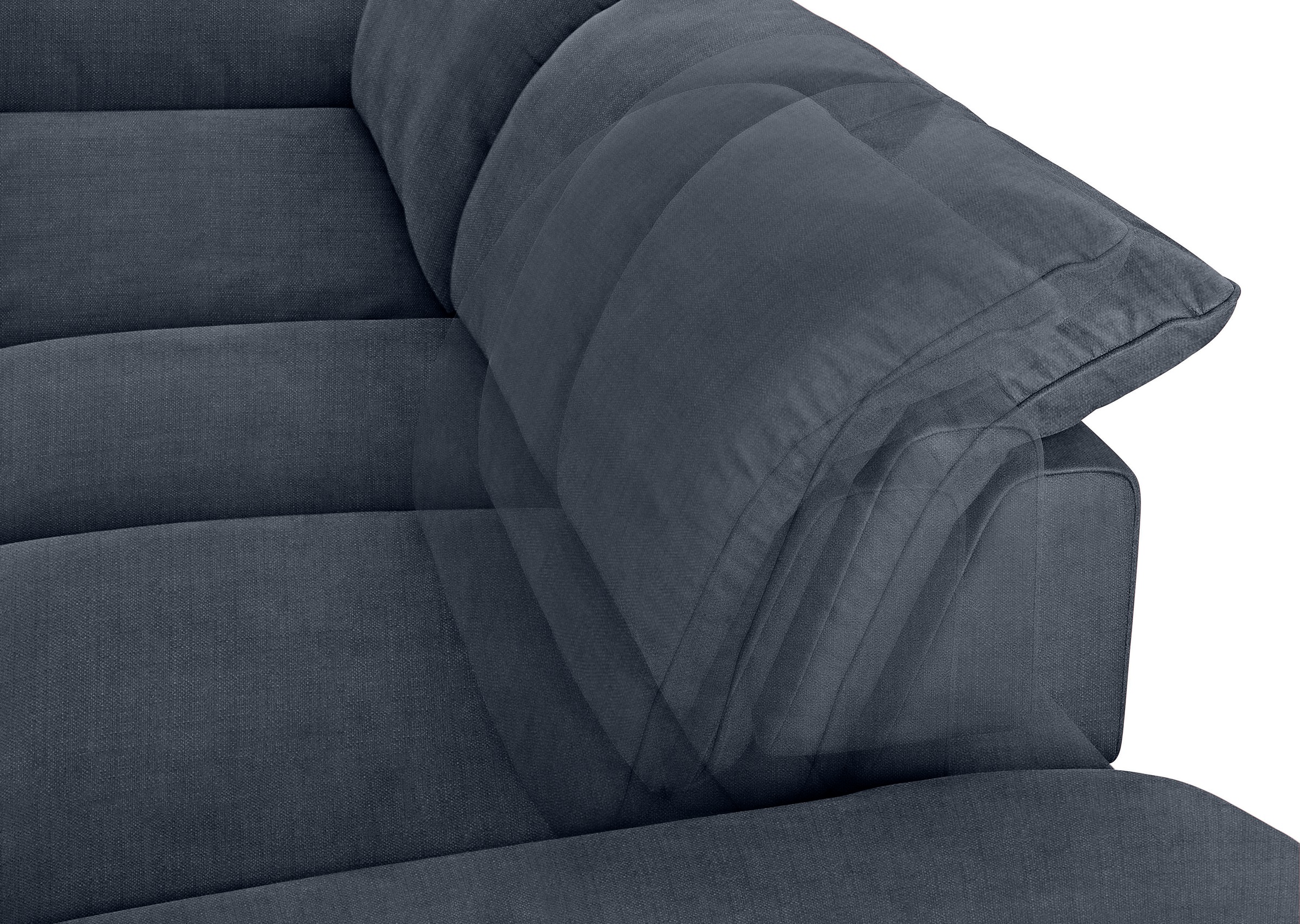 W.SCHILLIG Ecksofa »enjoy&MORE, Designsofa, elegant und bequem, L-Form«, Sitztiefenverstellung, Füße schwarz pulverbeschichtet, Breite 310 cm