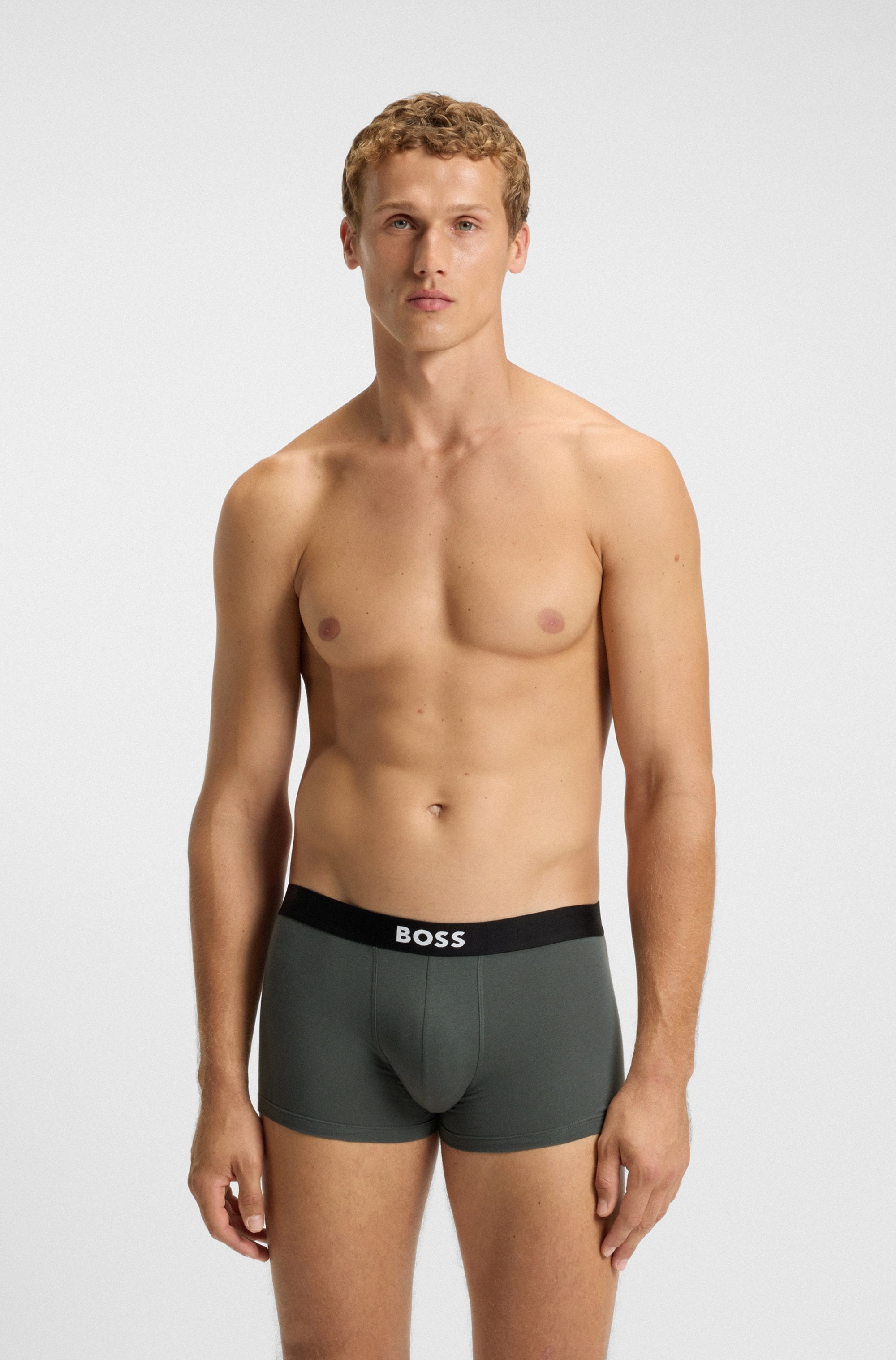BOSS Trunk »3P Trunk BOSS ONE«, mit unifarbenen Bund