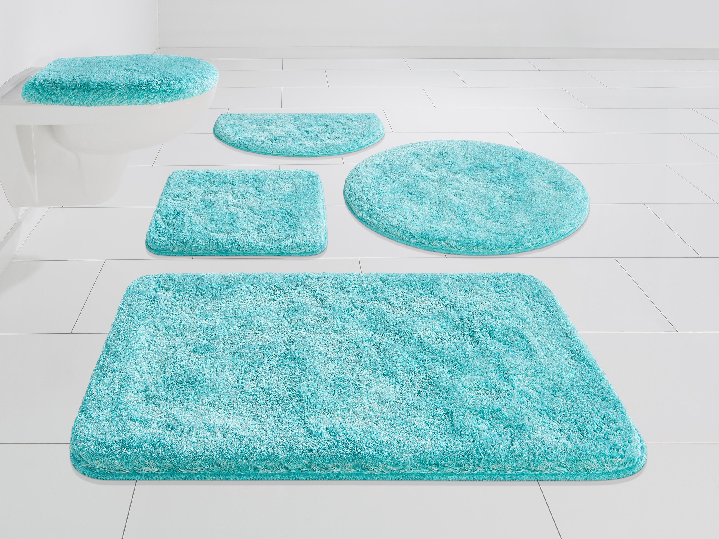 Grund Badematte »Melos, Badvorleger, Badezimmer Teppich, sehr weich«, rutsc günstig online kaufen