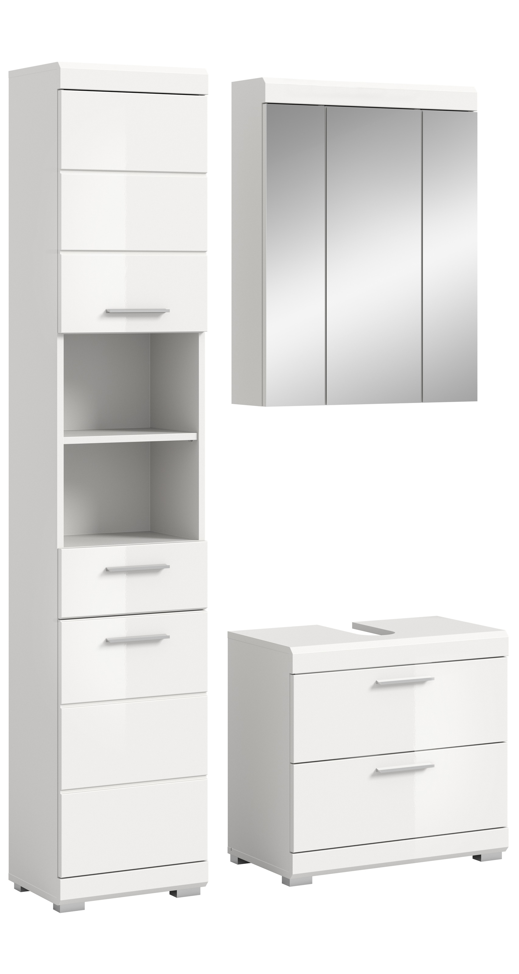 INOSIGN Badmöbel-Set »Siena, 3 teilig, bestehend aus:«, (Set), Hochschrank, günstig online kaufen