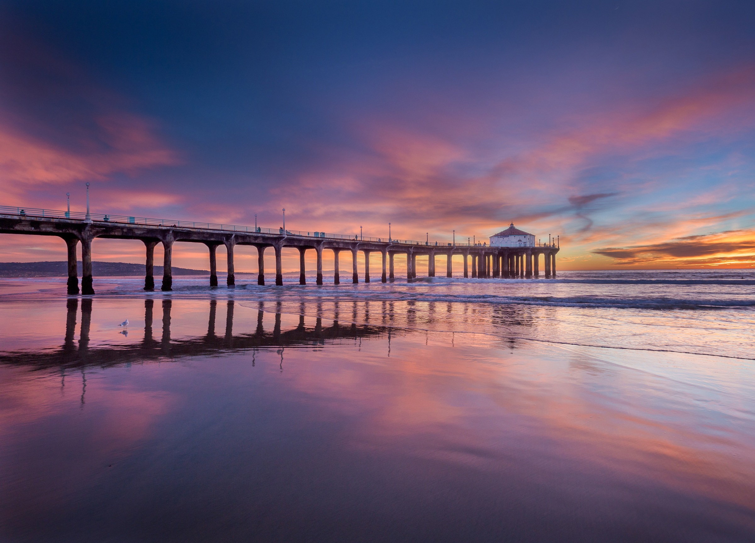Papermoon Fototapete »Pier at Sunset« glatt günstig online kaufen