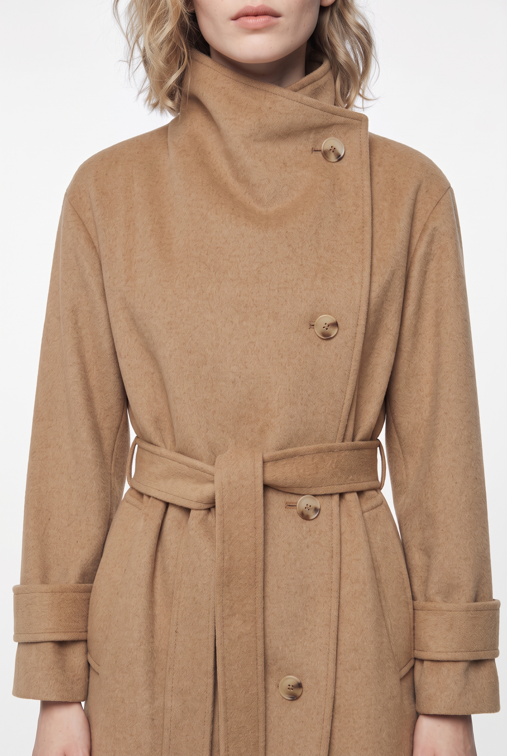BOSS ORANGE Langmantel »Cayla Premium Damenmode« mit Wolle, Relaxed Fit