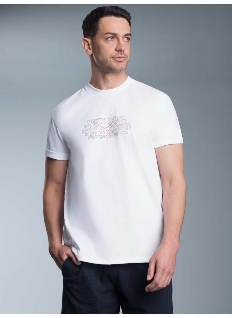 Trigema T-Shirt »TRIGEMA T-Shirt mit Logo-Print« 1 Stk.