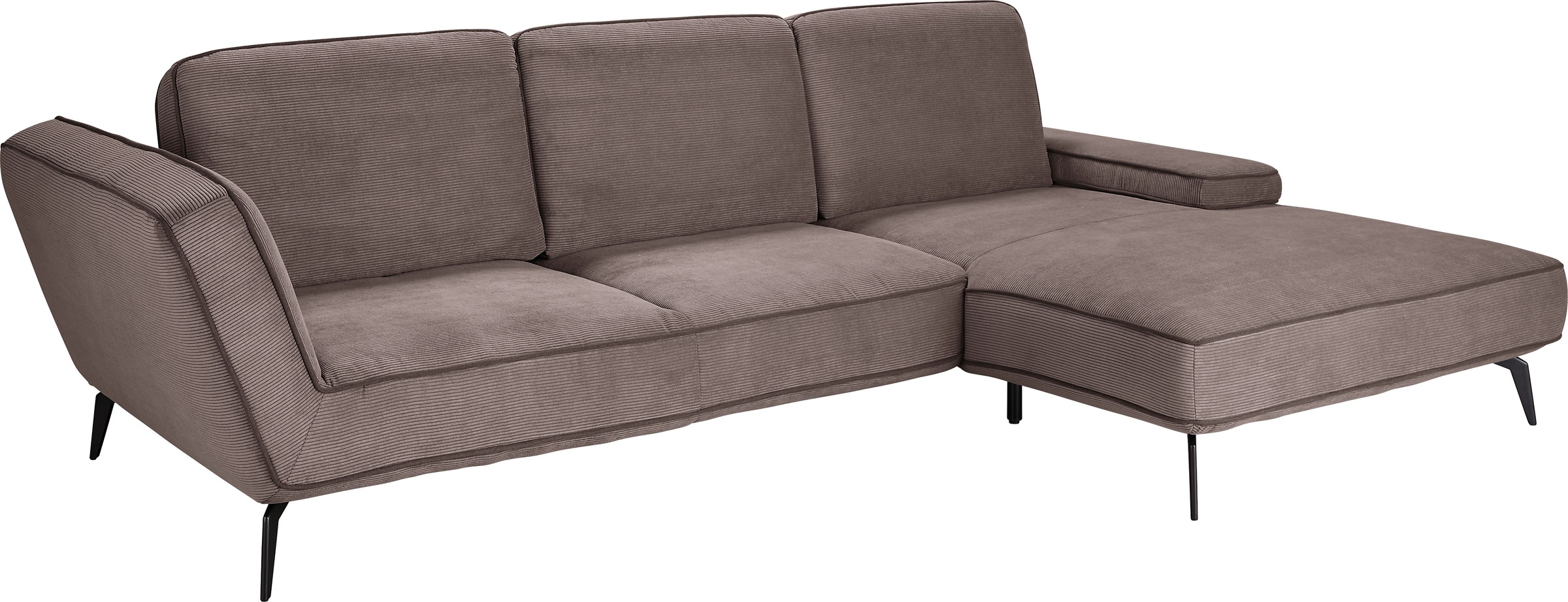 set one by Musterring Ecksofa »SO 4500, Füße schwarz matt, inkl Schwenkrück günstig online kaufen