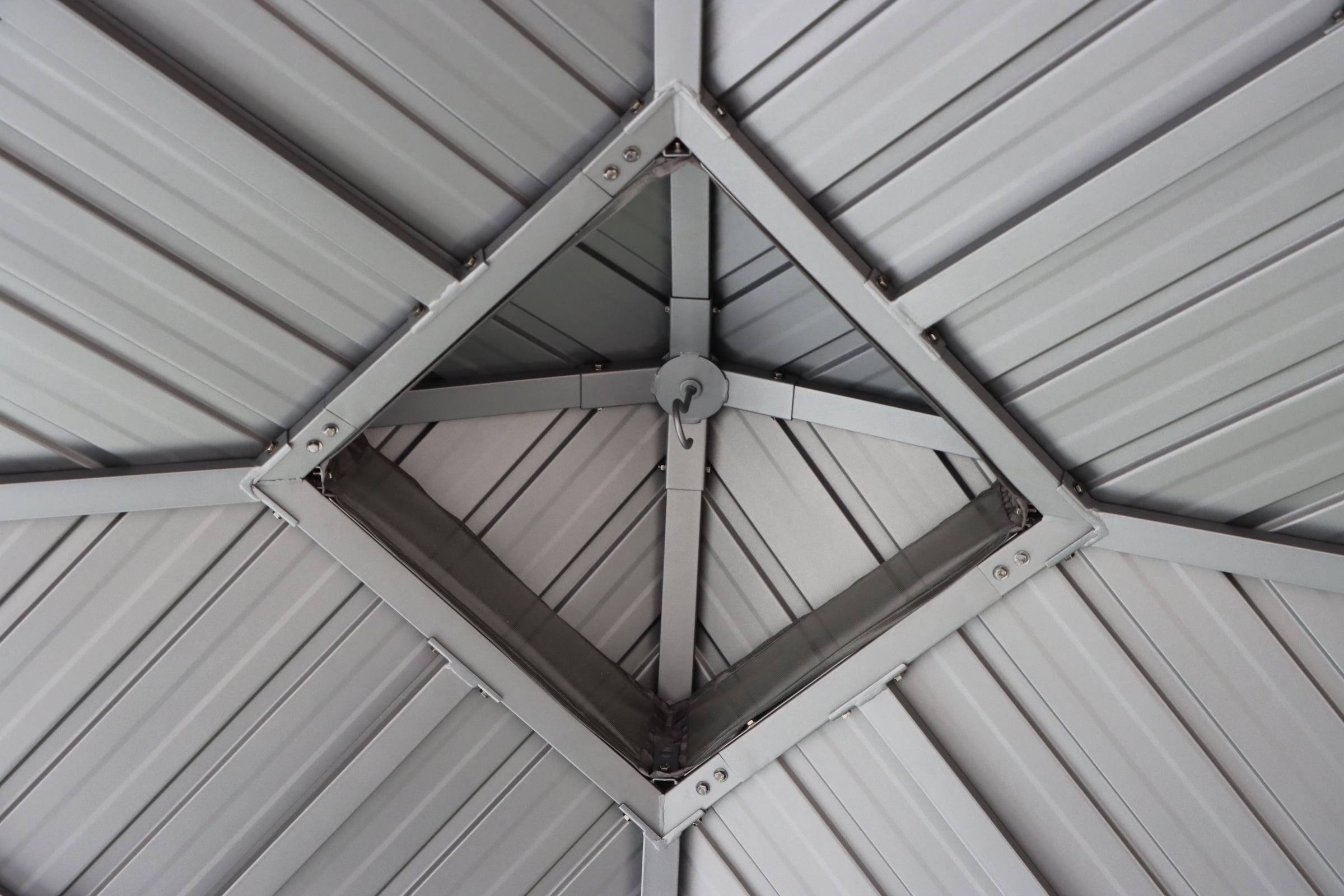KONIFERA Pavillon »Thasos«, mit Doppeldach, in BxT: 300x300 cm und 400x300 cm, ohne Seitenteile