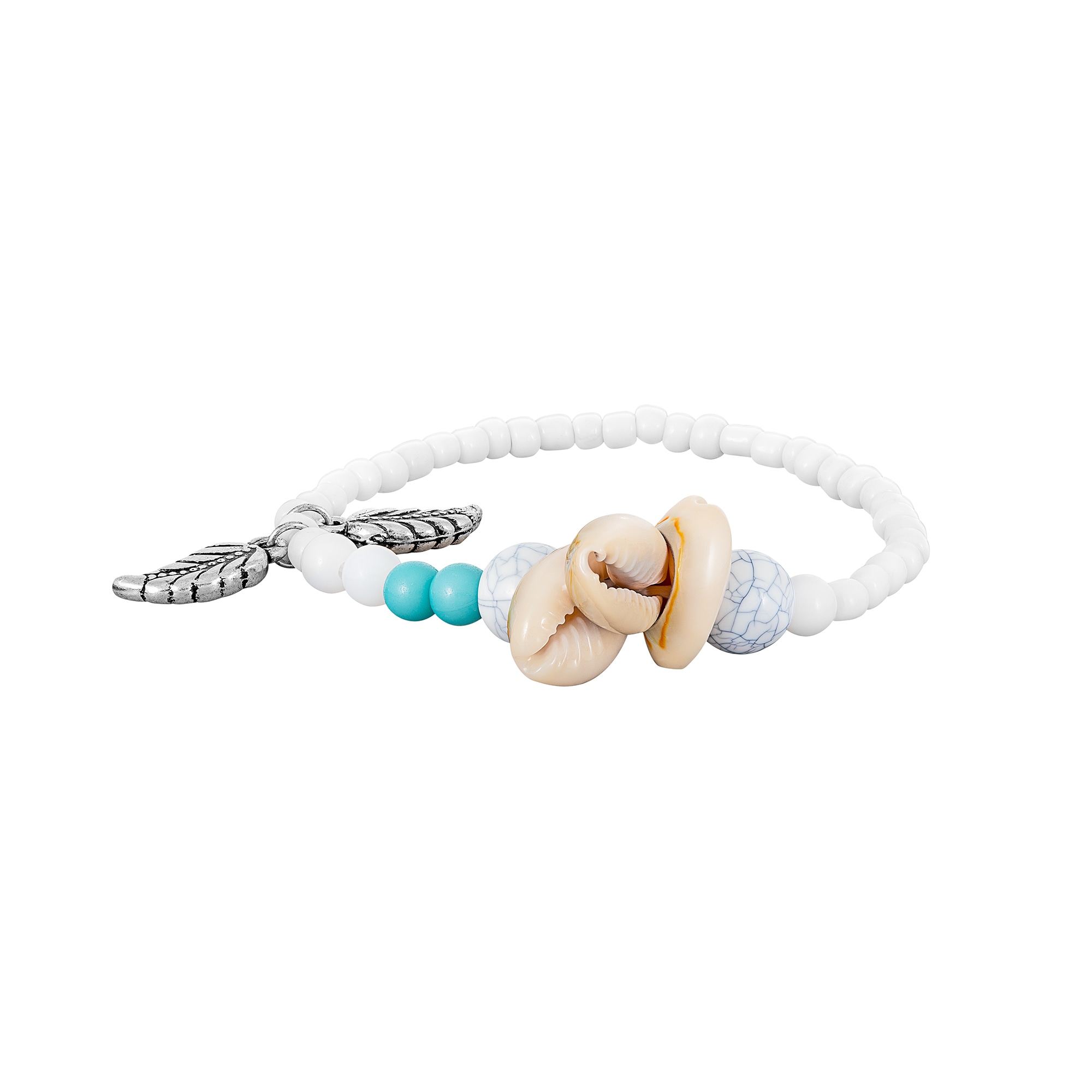 Steuer Armband »Set aus 3 Strech-Armbändern mit Muschelzierde«