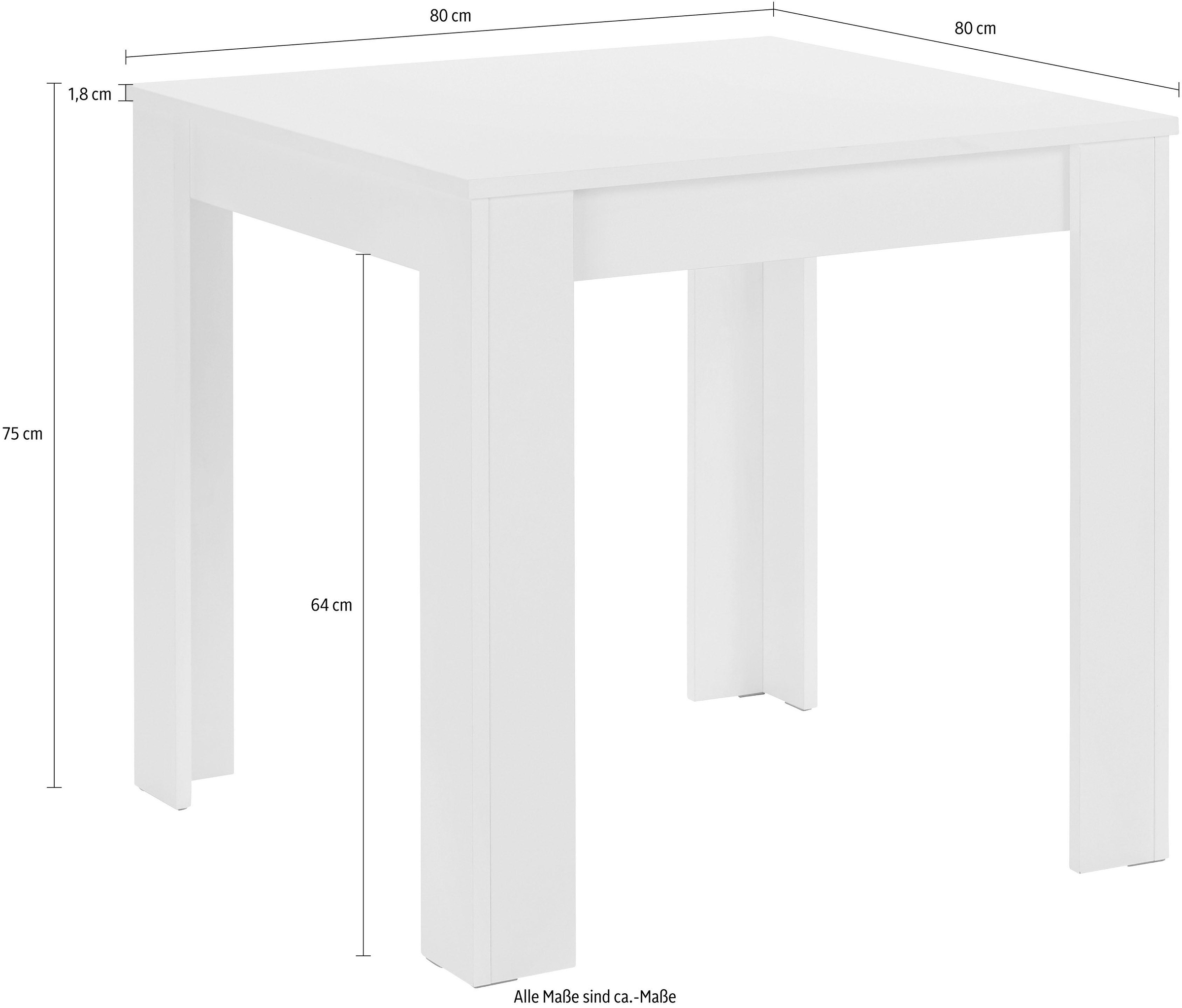 4. Bild von Homexperts Esstisch »Nick«, Breite 80 cm