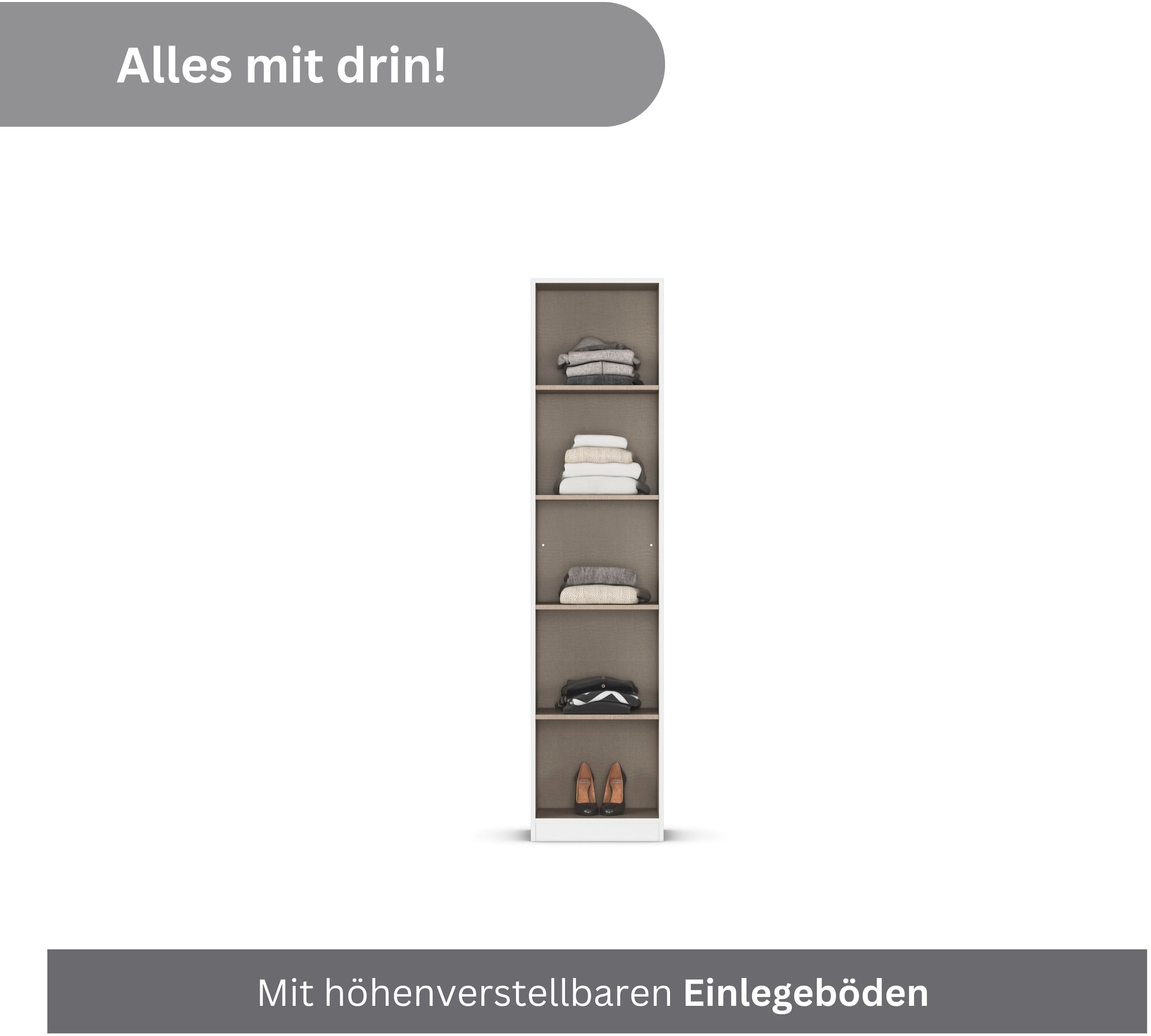 rauch Mehrzweckschrank »Garderobe Kleiderschrank Schrank Schuhschrank Putzschrank MINOSA« Breiten 47/69/91/136 cm, Höhen 197/210 cm, 