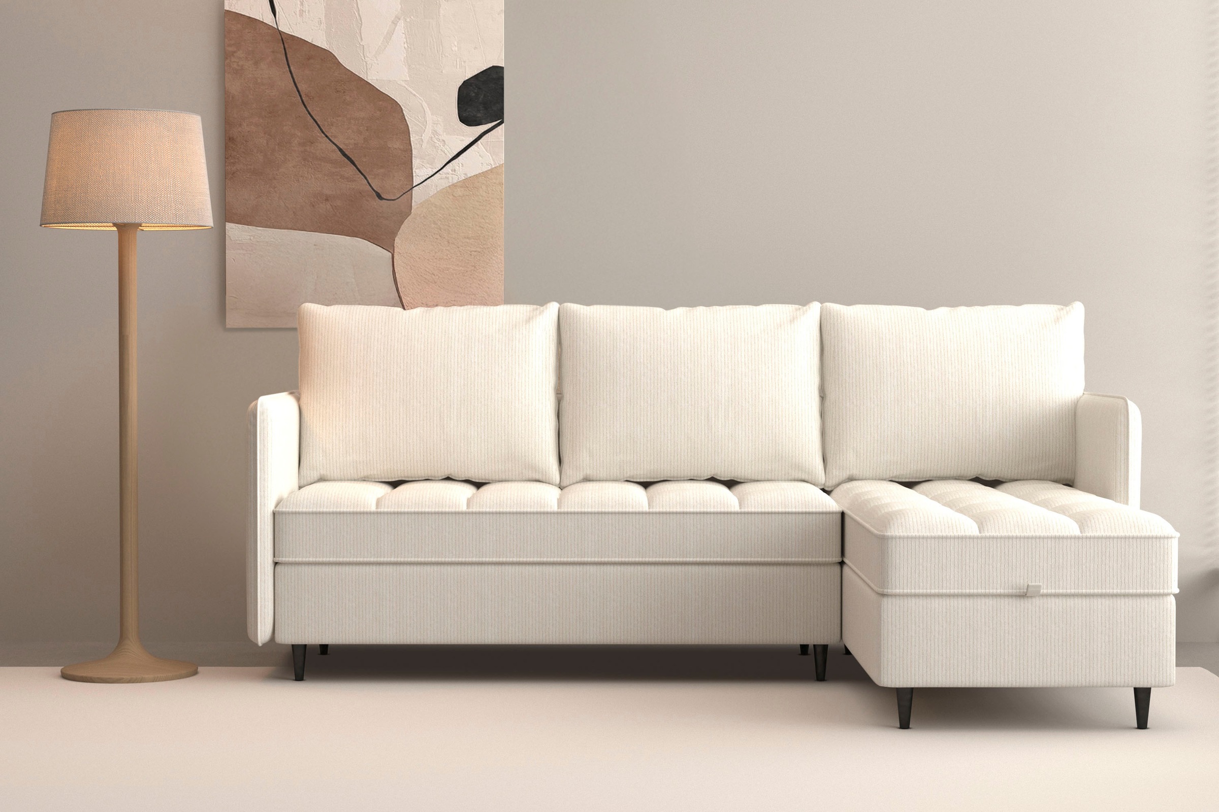 Dorel Home Ecksofa »LINDHUS, L-Form, verschiedene Stellvarianten, Schlaf-Li günstig online kaufen
