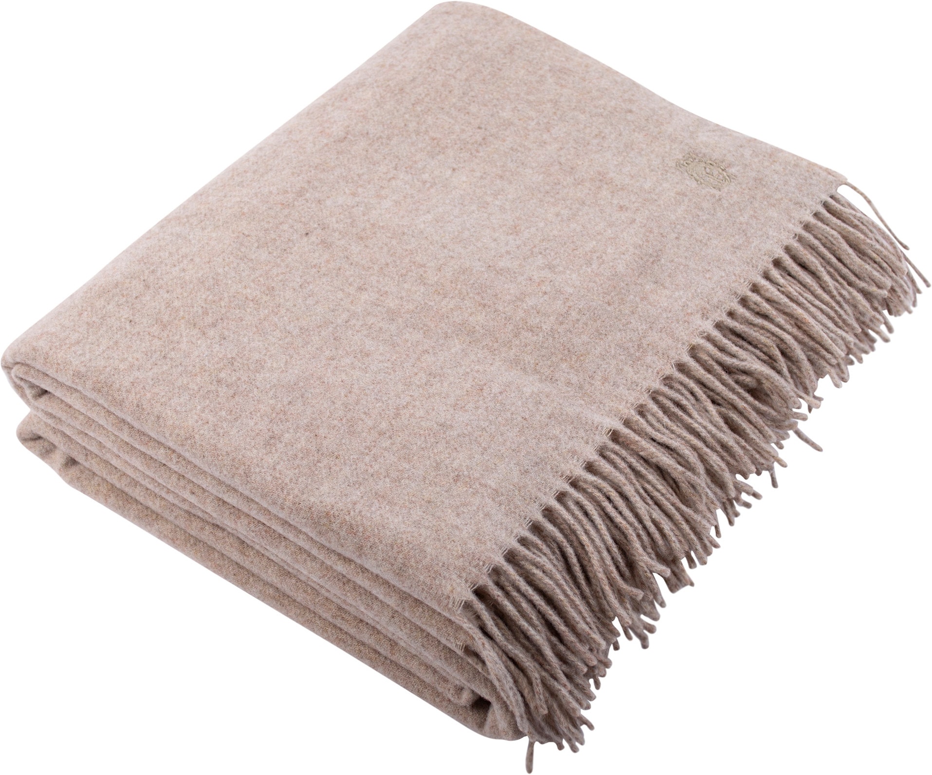 ZOEPPRITZ1828 Wohndecke »Since 1828 Lambswool« klassisch unifarbenes Plaid aus Schurwolle
